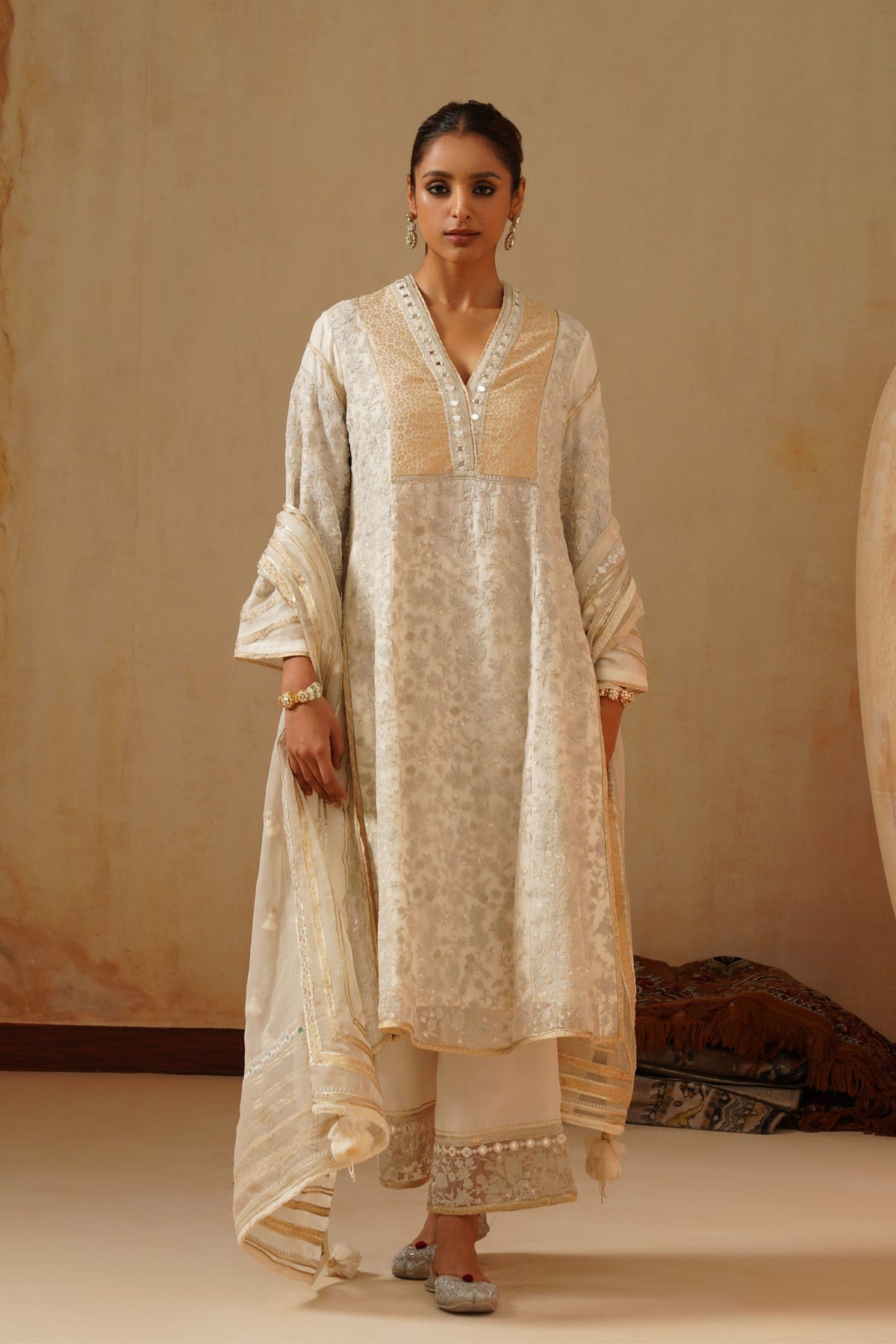 Ivory Tone A Line Kurta Set