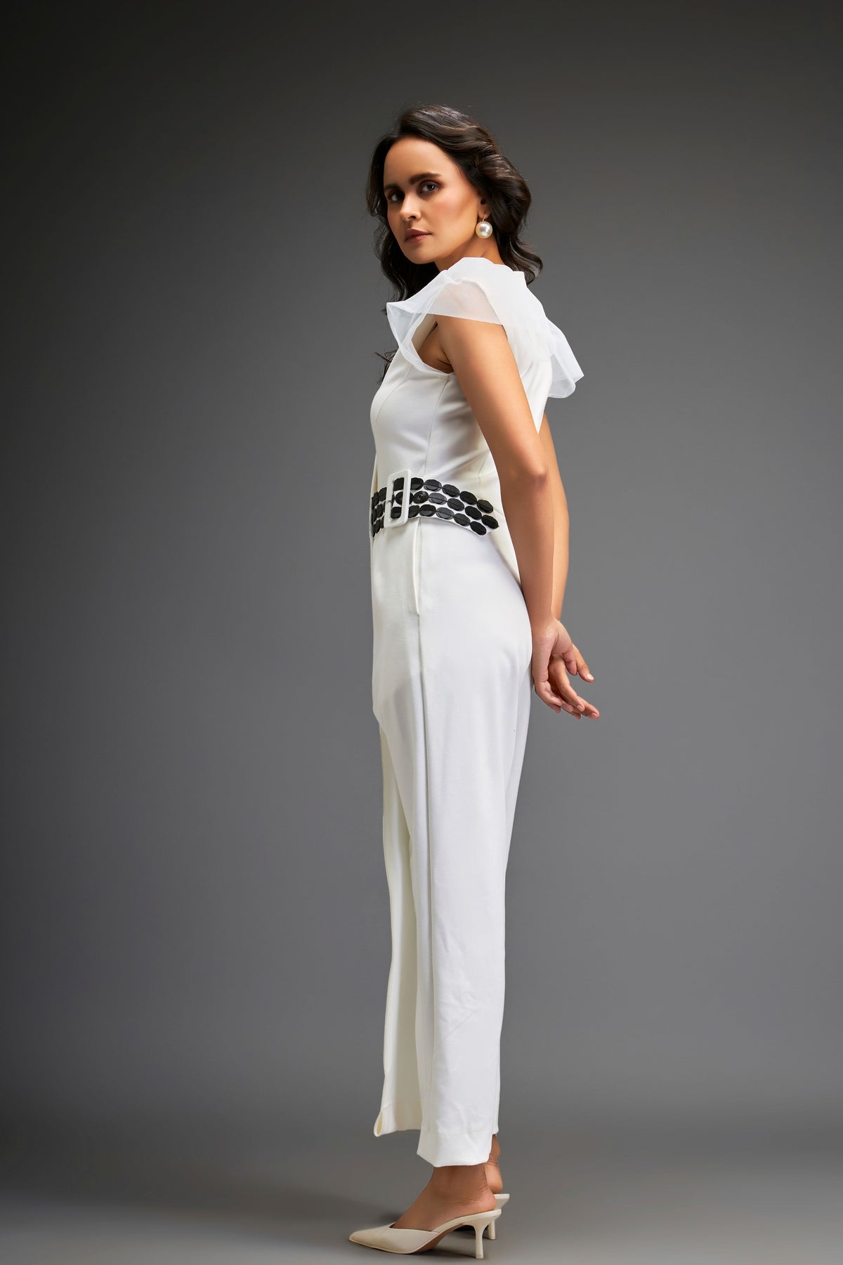 White Tailored Jumpsuit