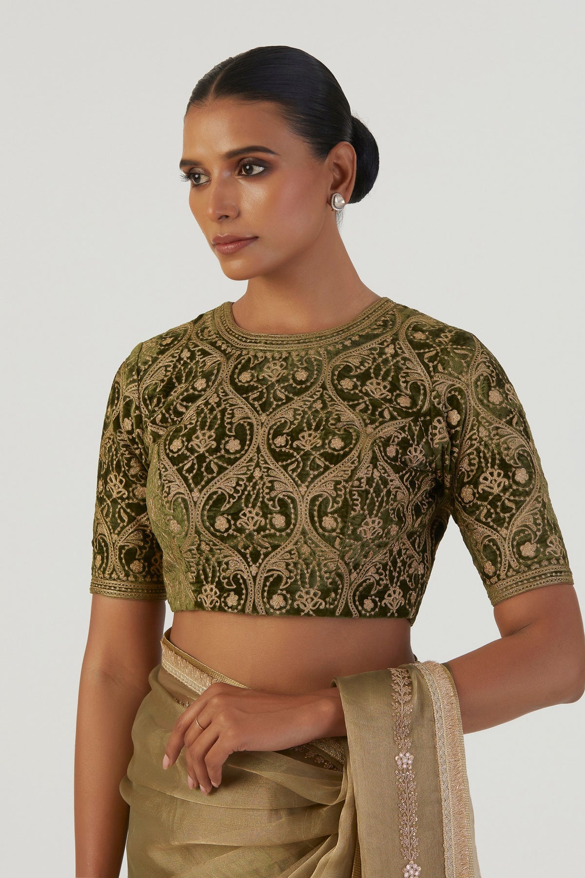 Preet Green Blouse