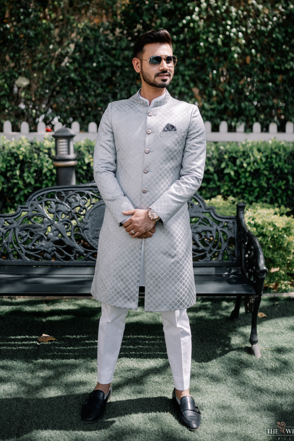 Arctic Pattern Sherwani