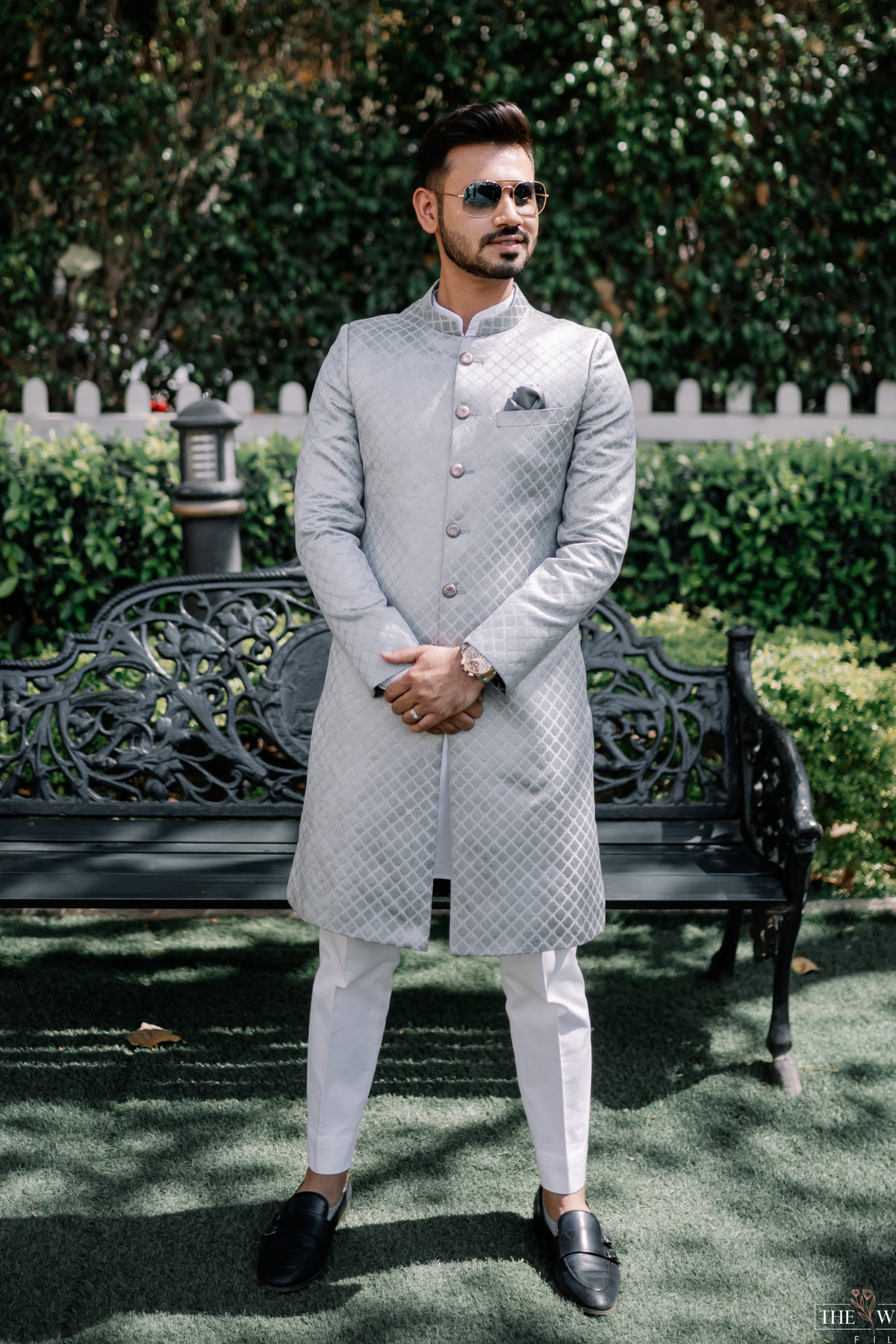 Arctic Pattern Sherwani