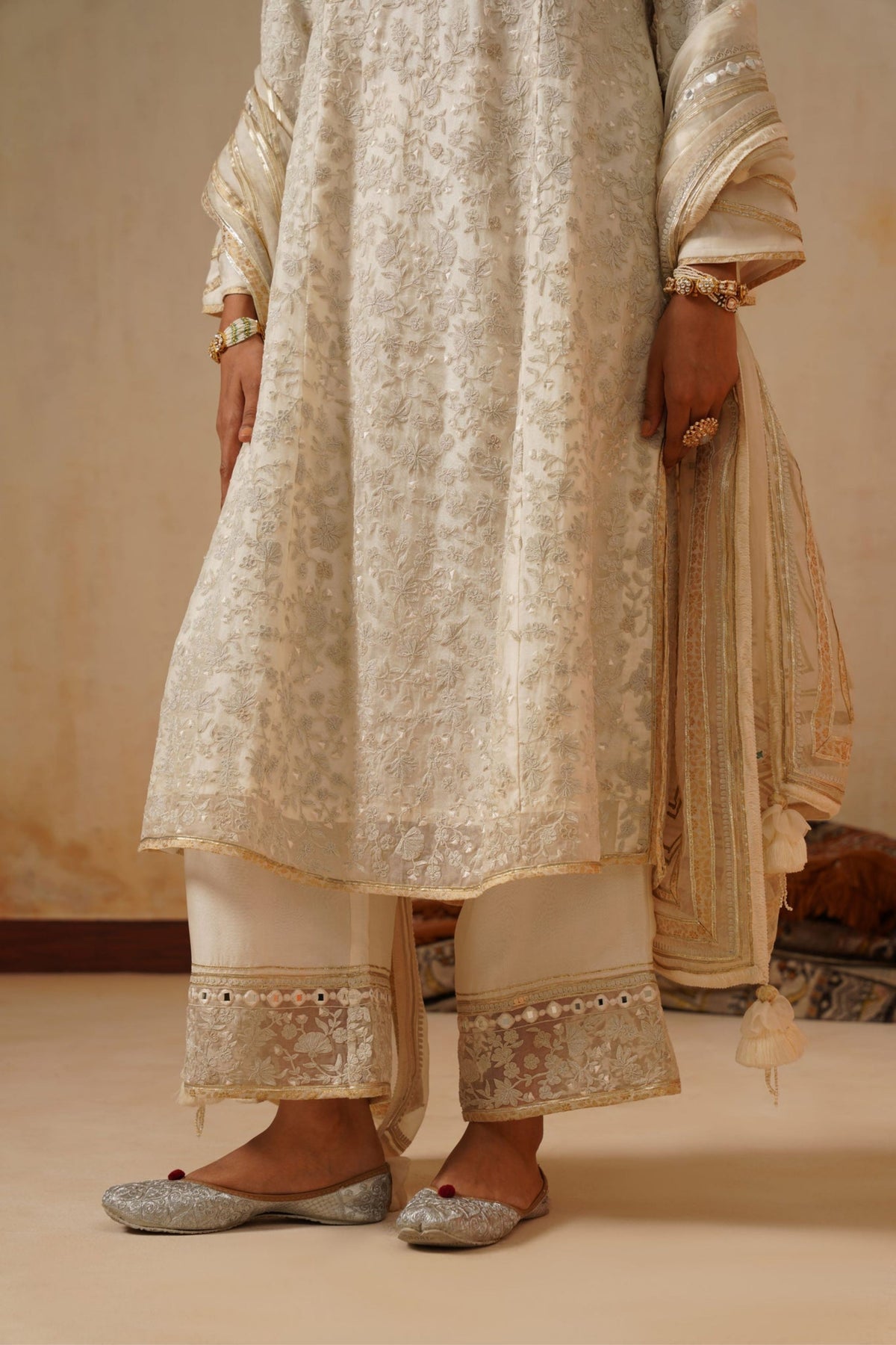 Ivory Tone A Line Kurta Set