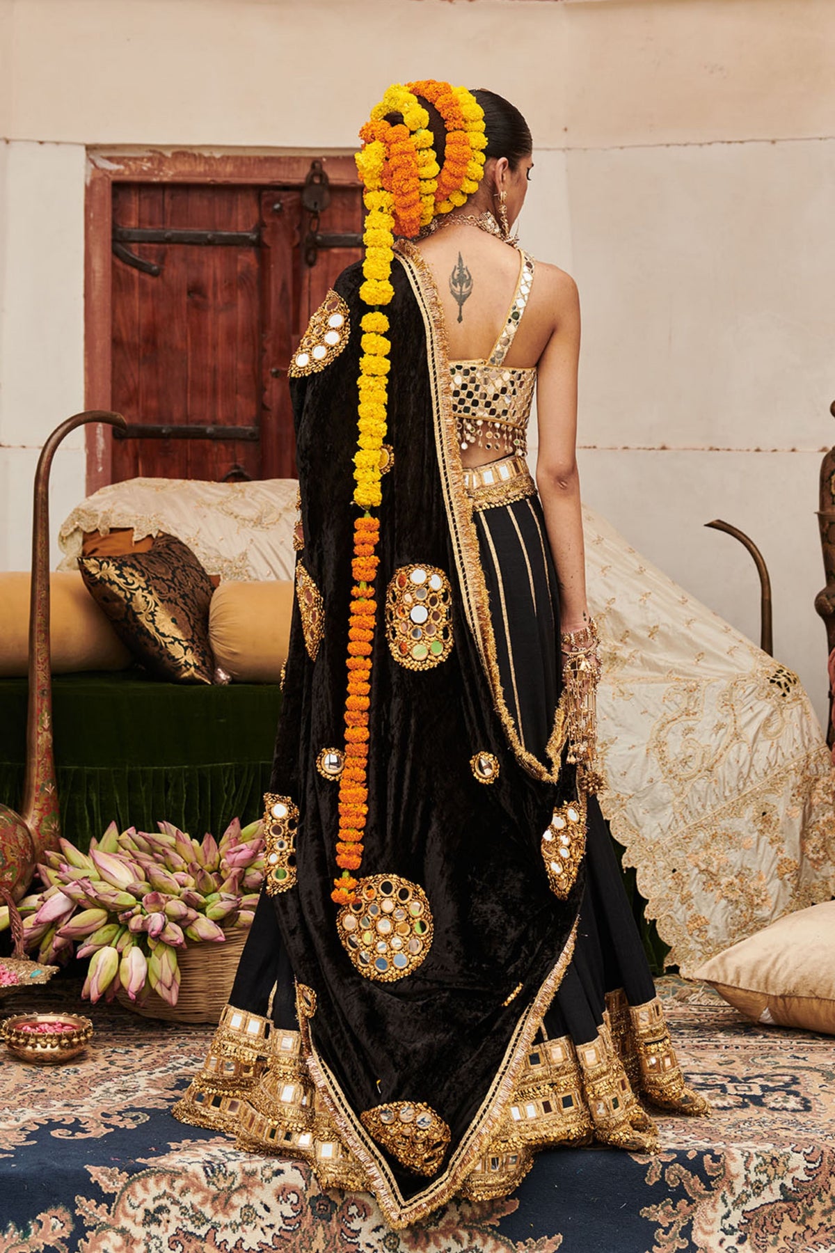 Sheesh Shyama Lehenga Set