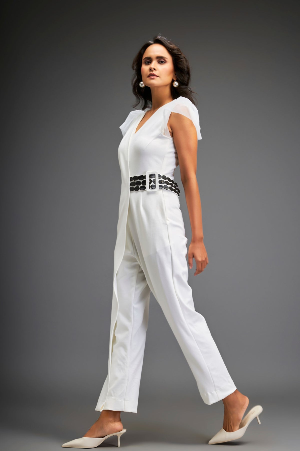 White Tailored Jumpsuit