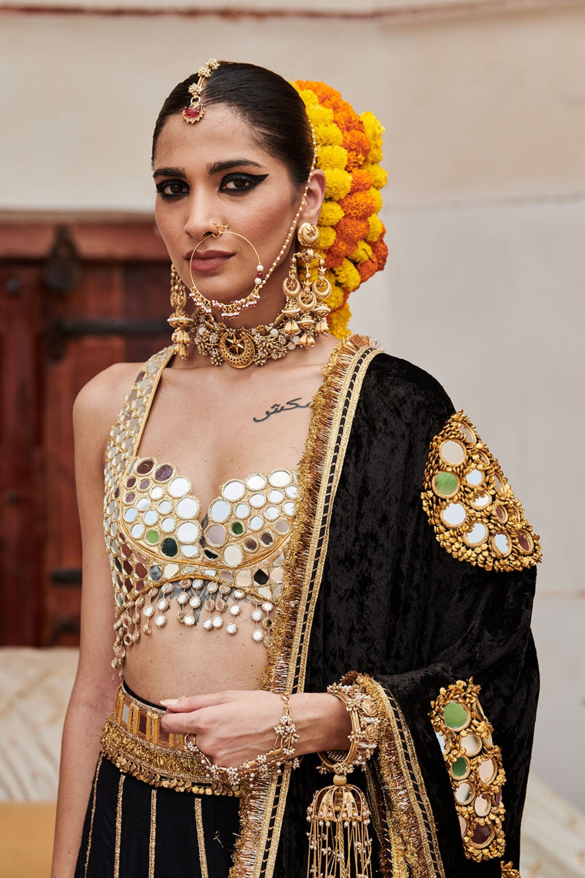 Sheesh Shyama Lehenga Set