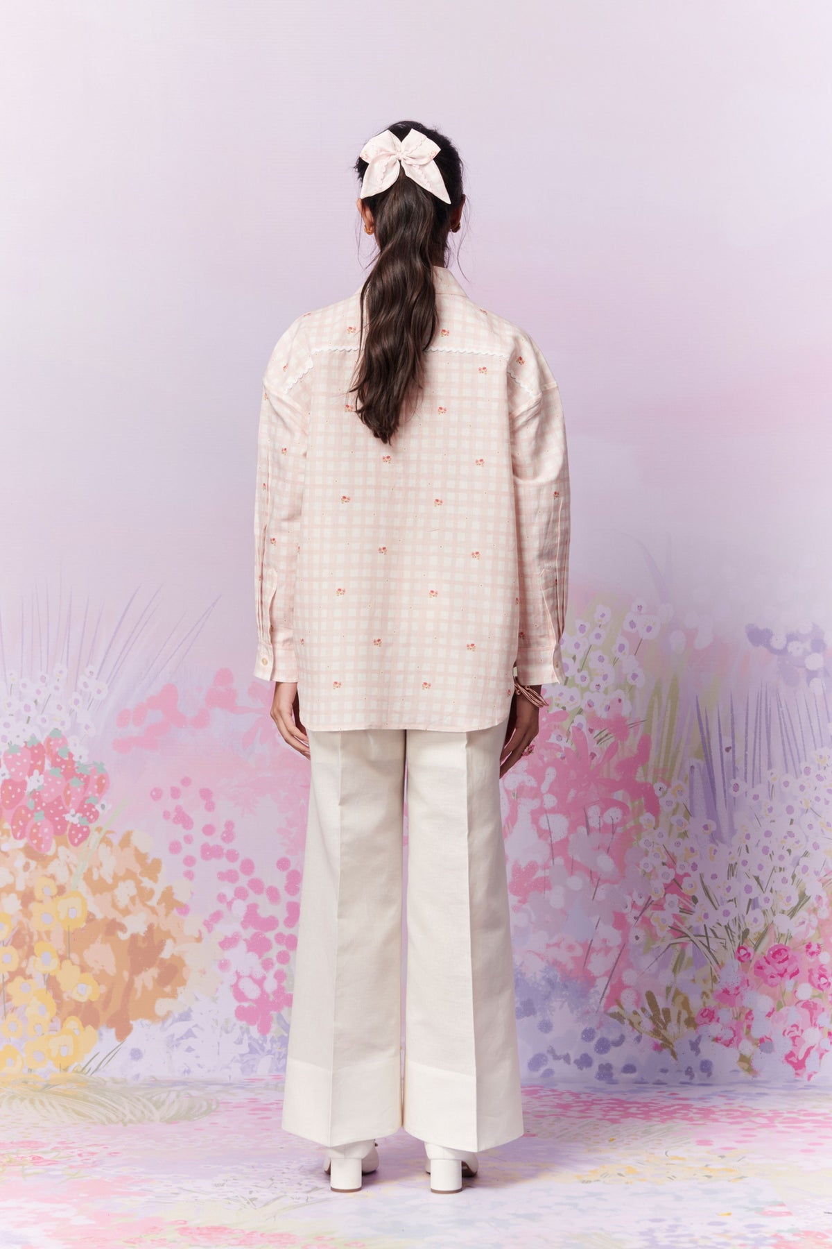 Blush Blossom Shirt and Trousers Co-ord Set