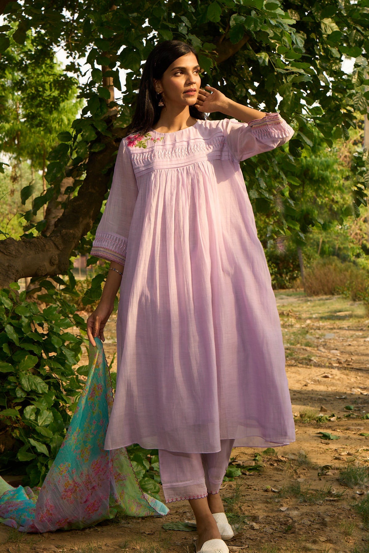 Delicate Pleats Kurta Set