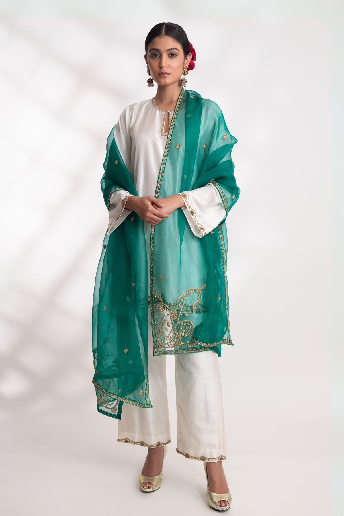 Emerald Green Savi Dupatta