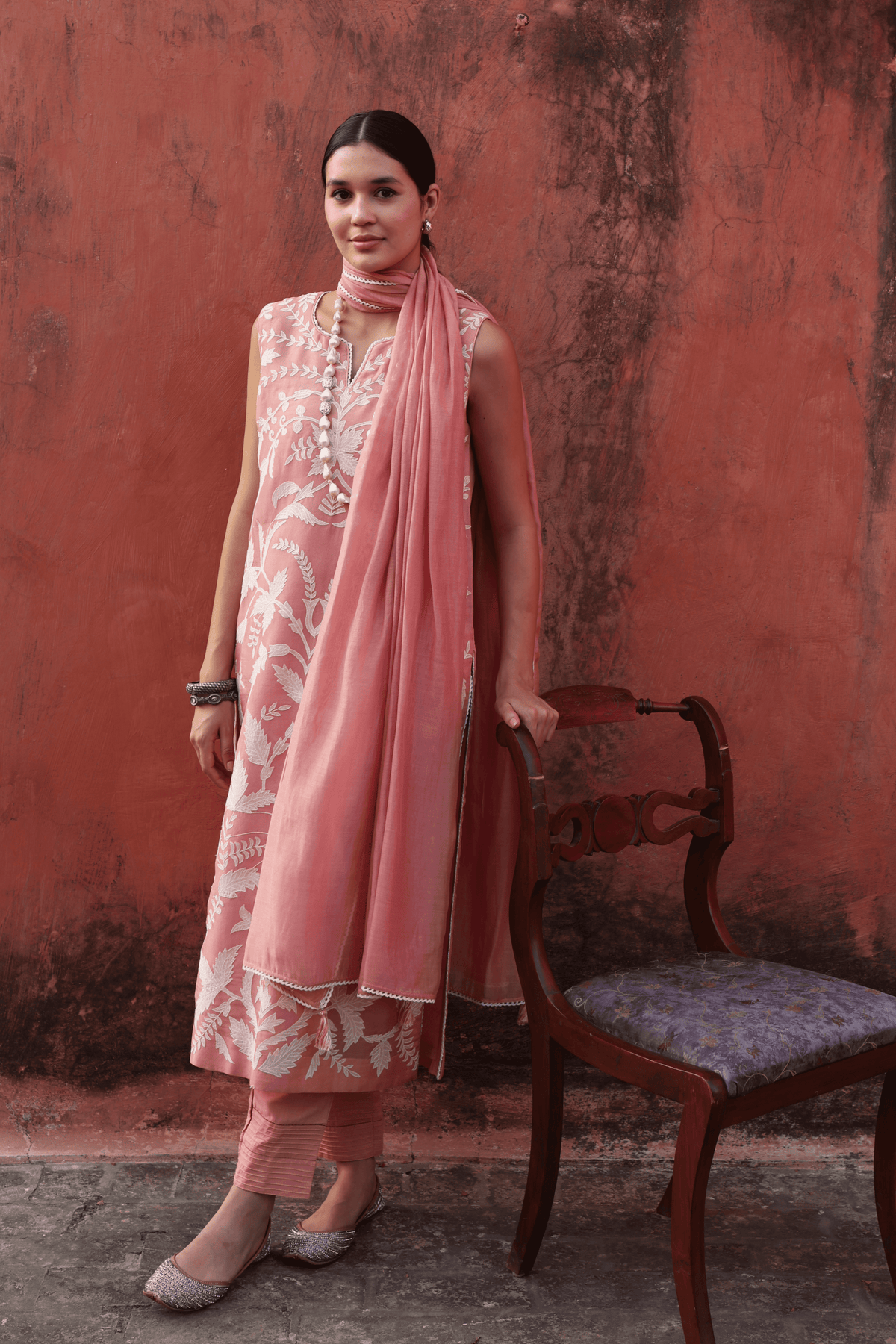 Dust Peach Kurta Set