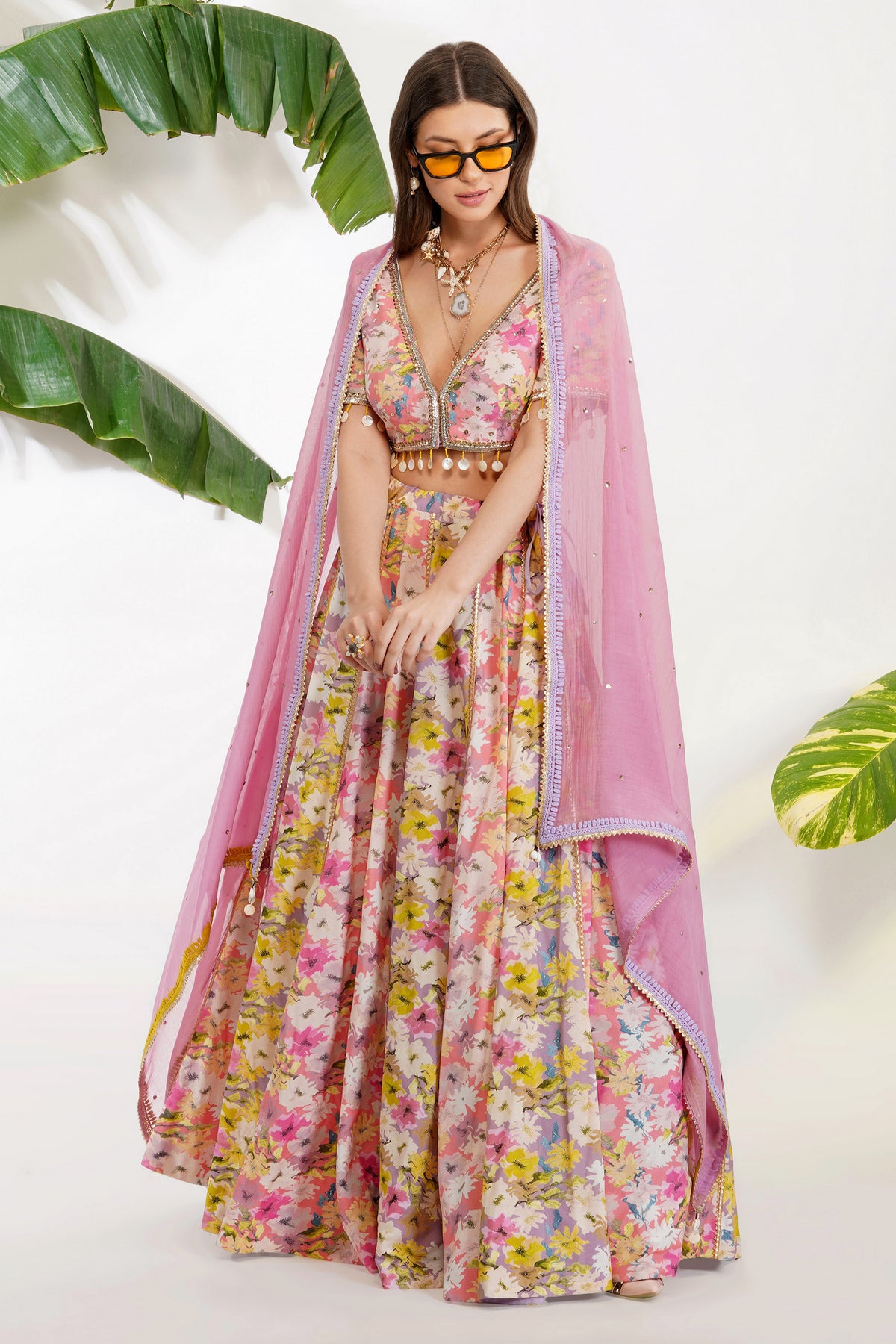 Summer Print Lehenga Set