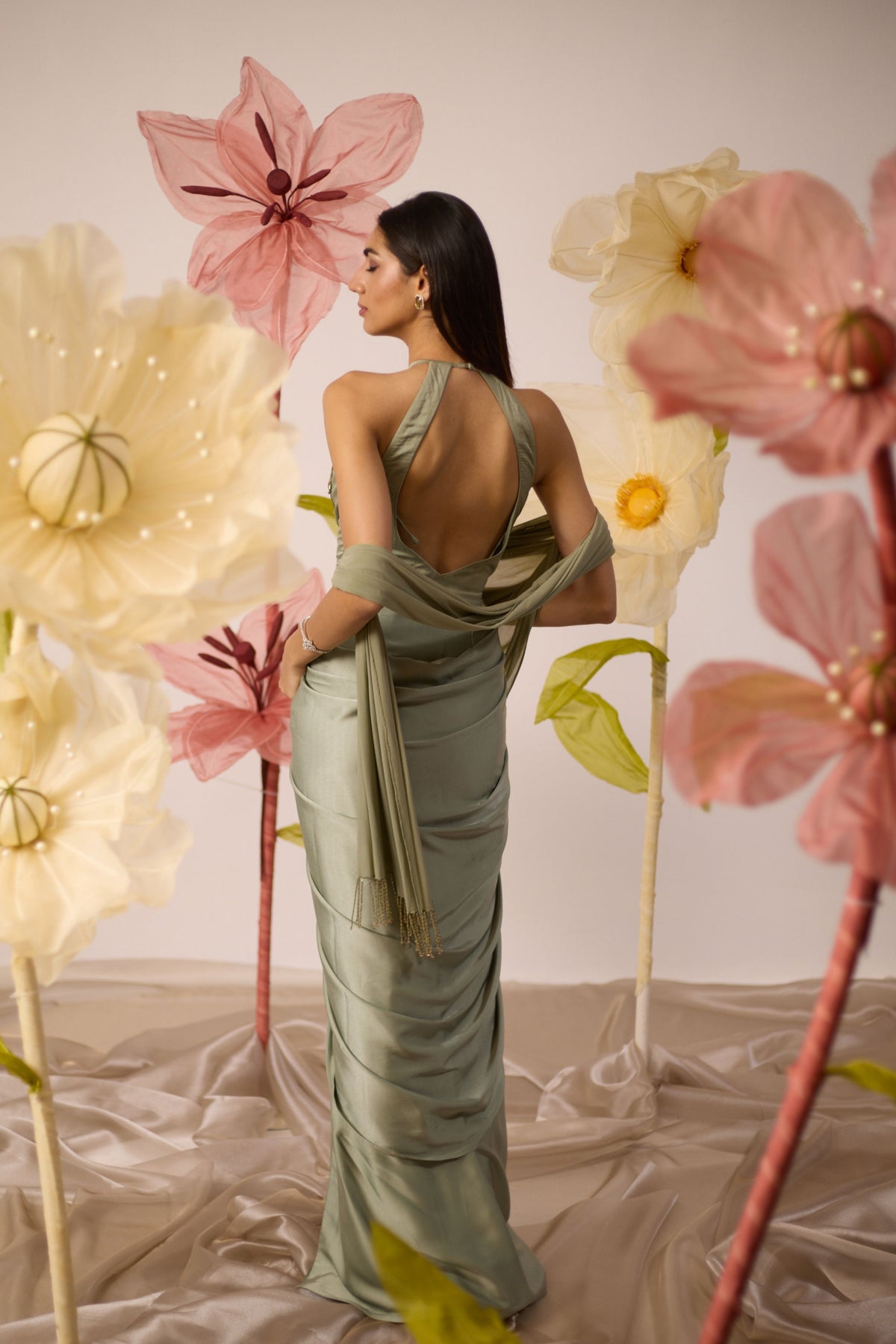 Peony Jade Green Gown