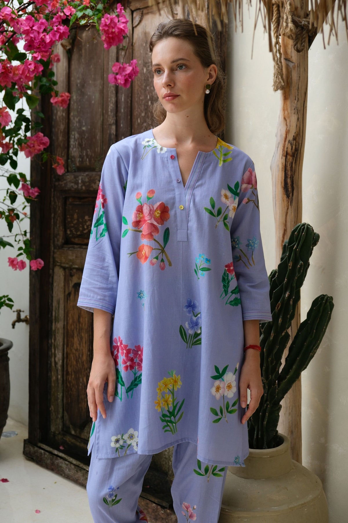 Amelia Periwinkle Short Kurta Set