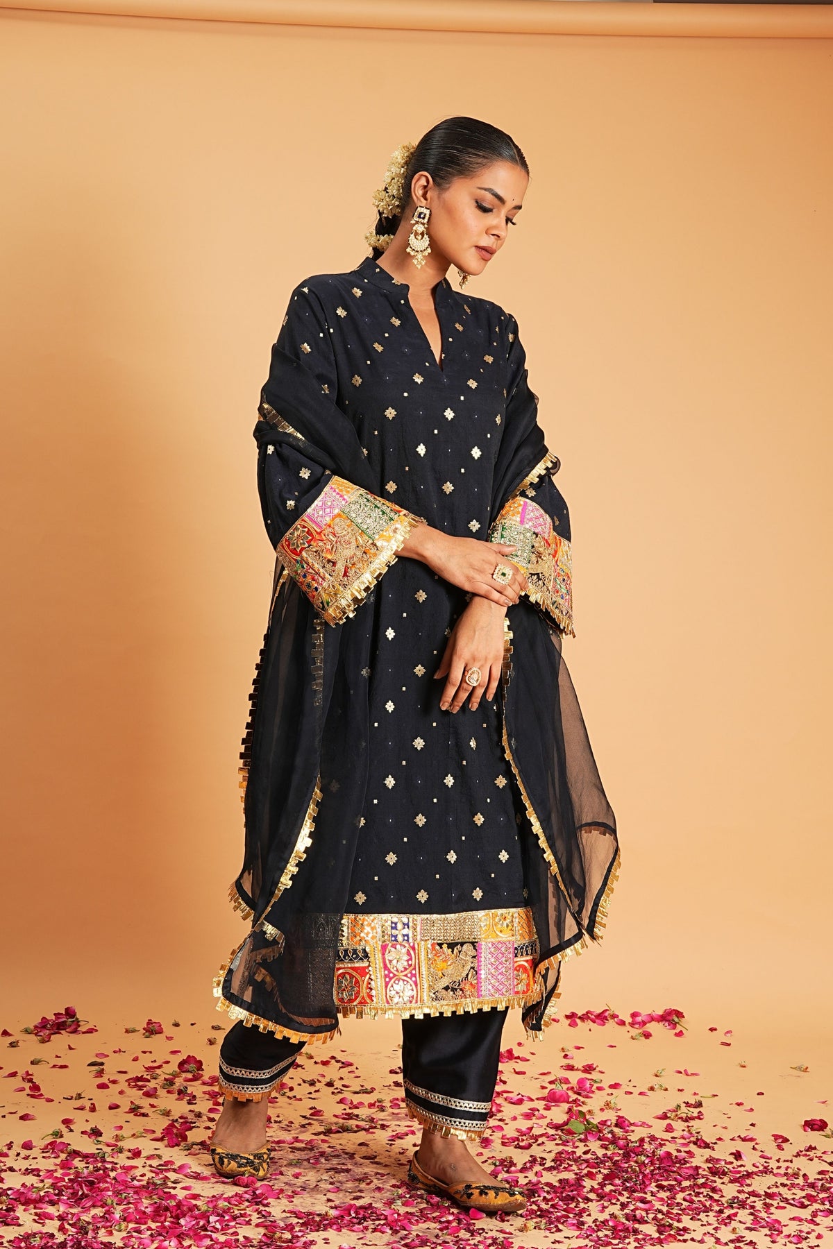 Navy Kurta Set