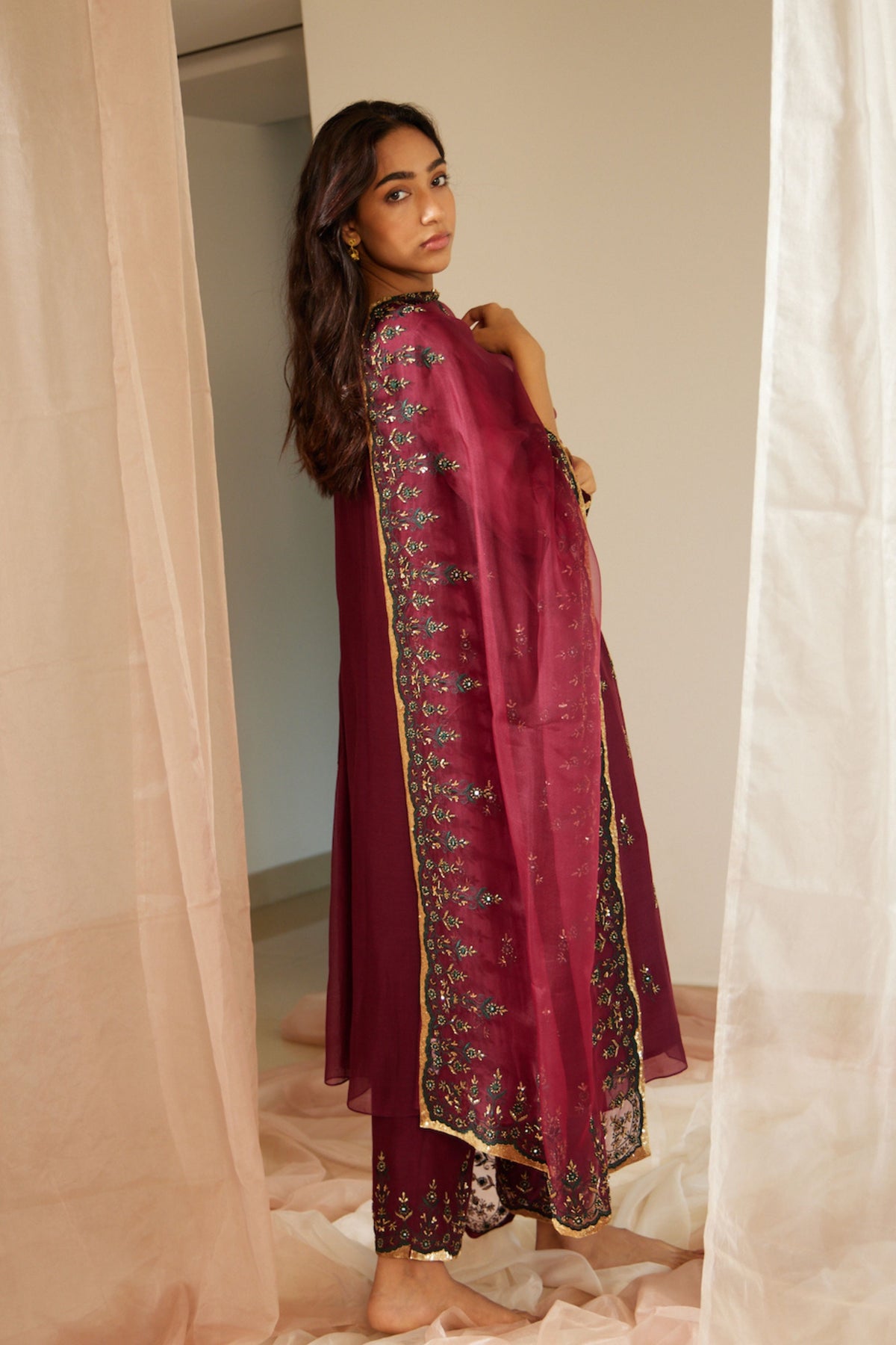 Purple Poornima Kurta Set