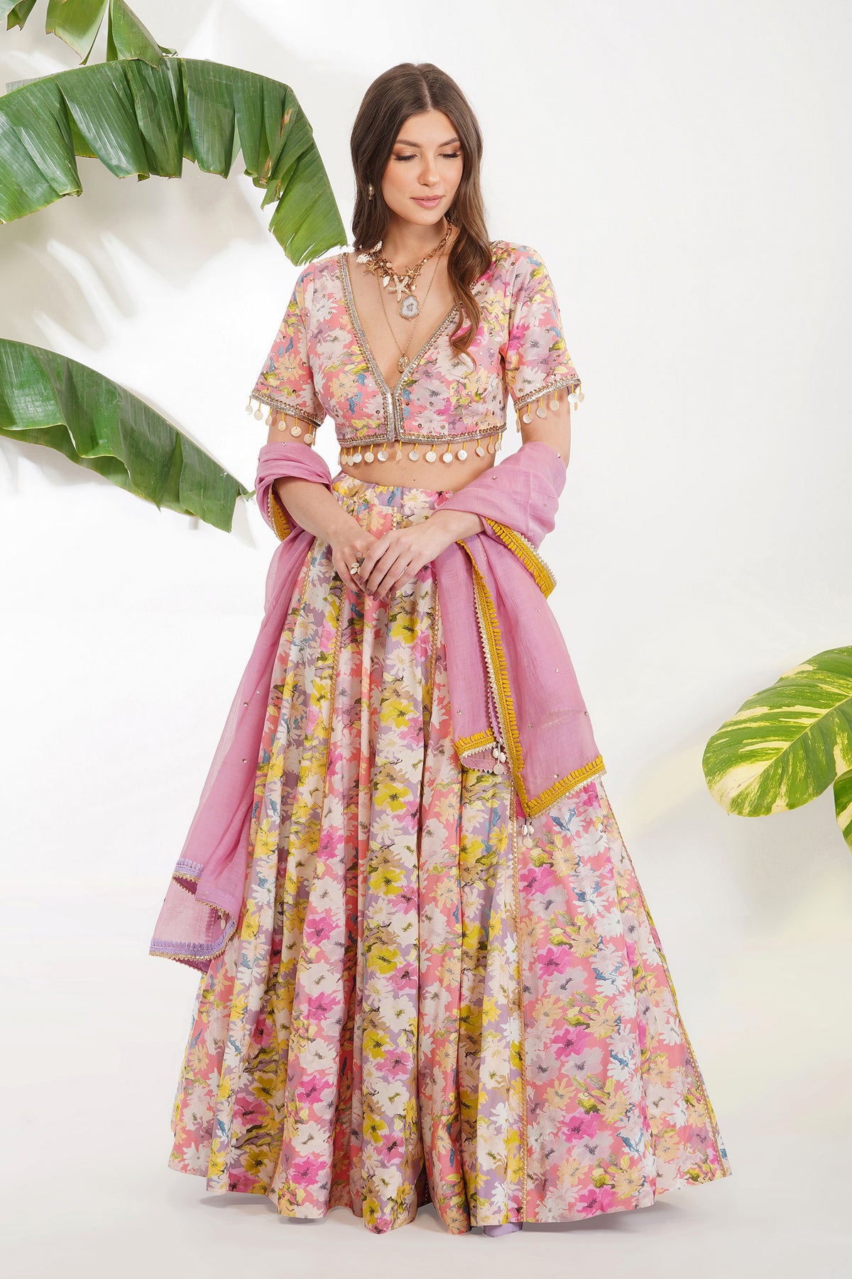 Summer Print Lehenga Set