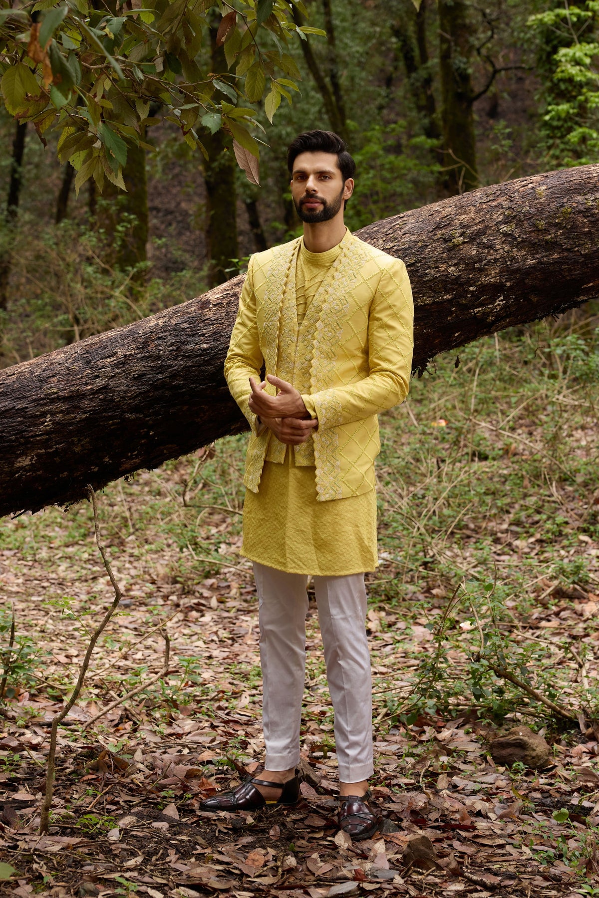 Mellow Ascetic Indowestern Jacket Set