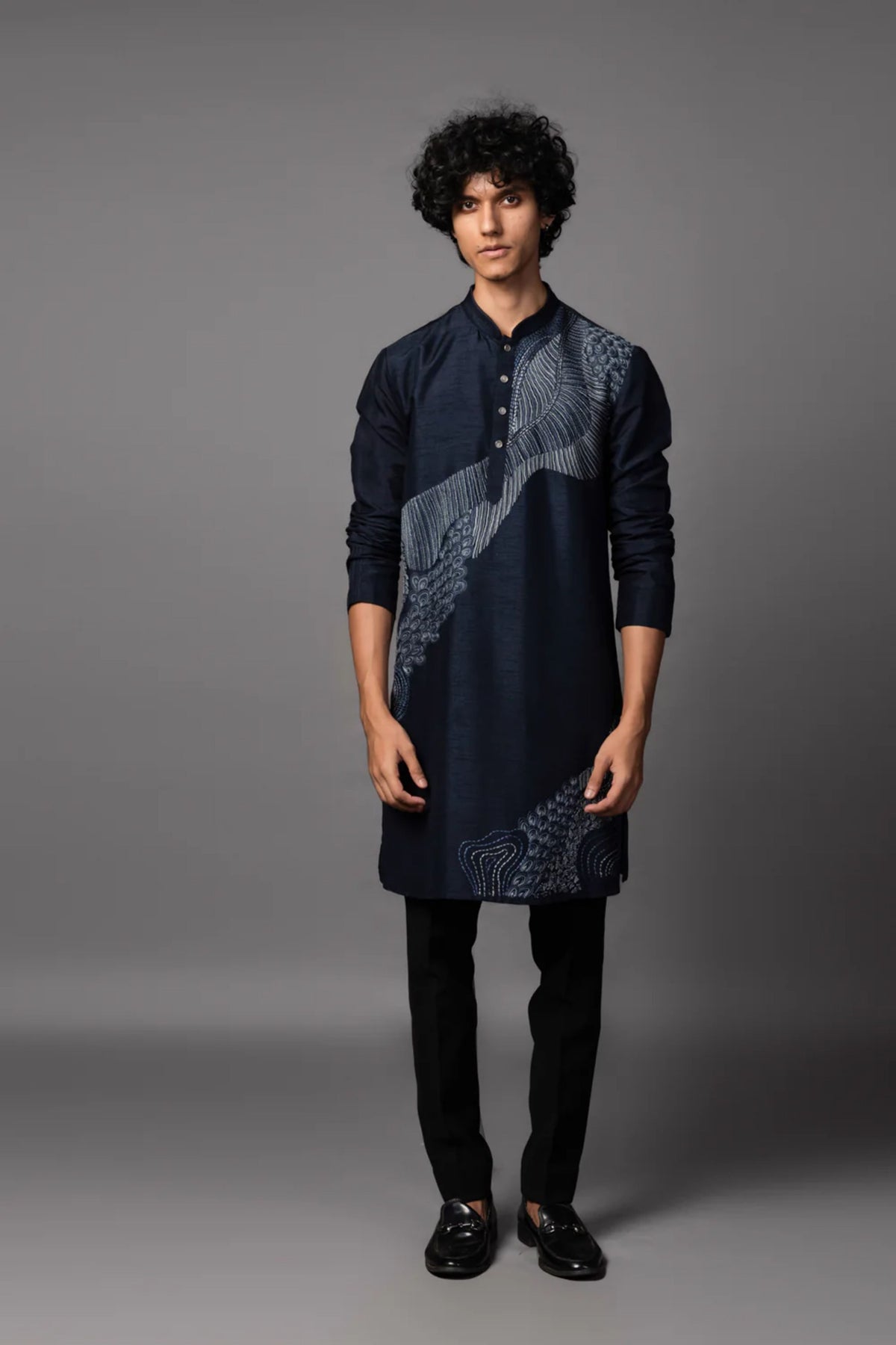 Navy Reverie Kurta Set