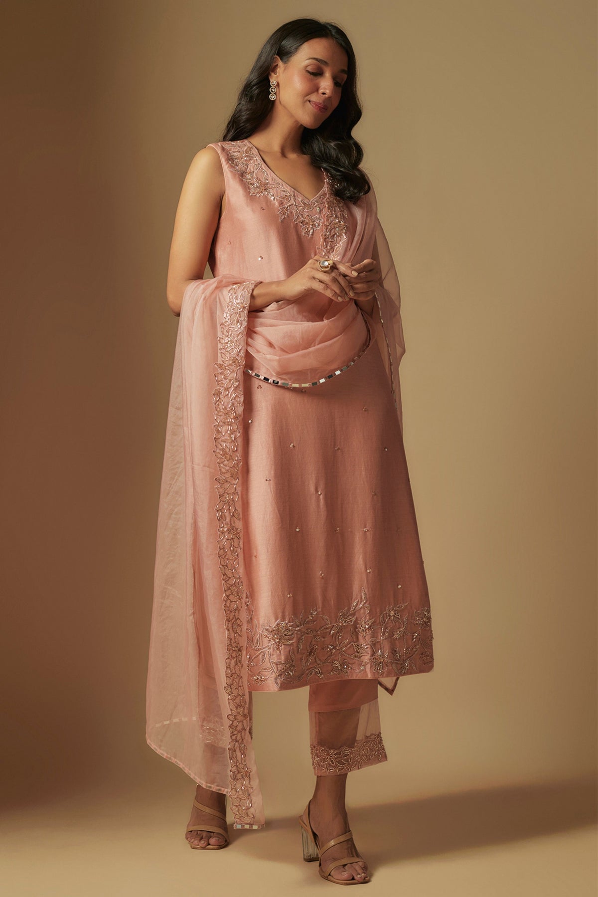 Fable Rosegold Kurta Set