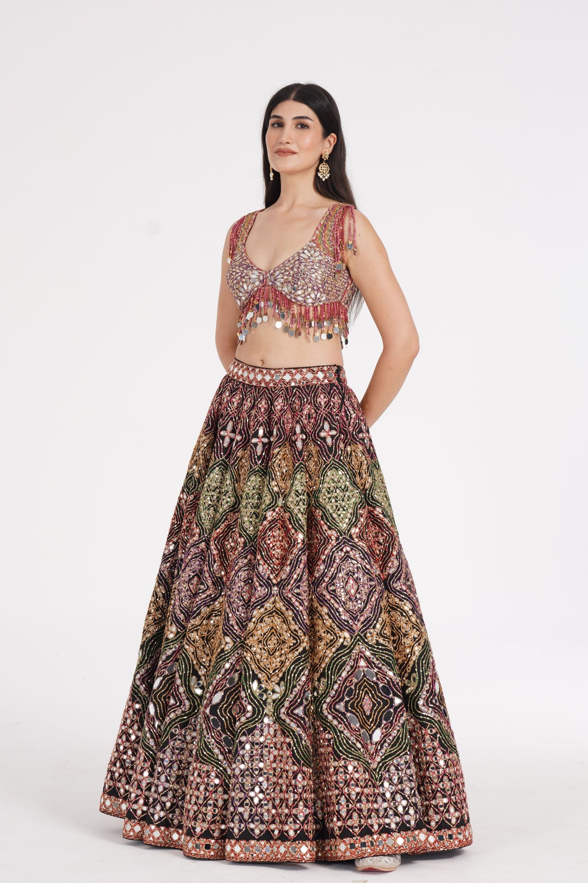 Multicolor Lehenga Set