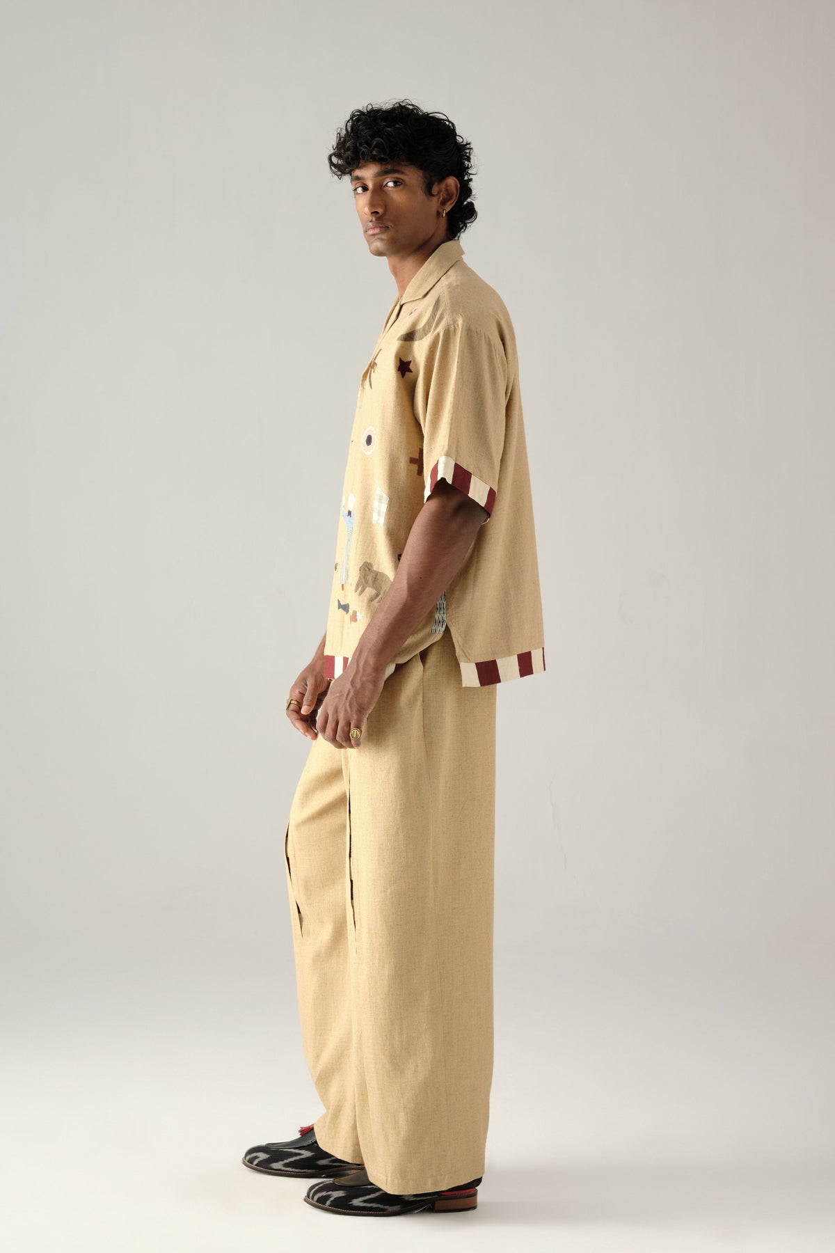 Beige Unisex Oversize Shirt