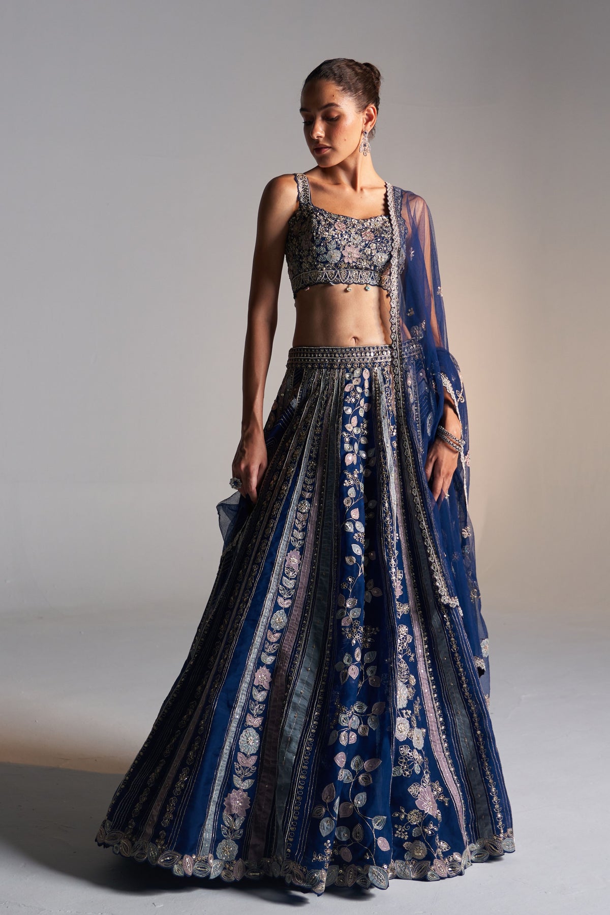 Midnight Blue Lehenga Set