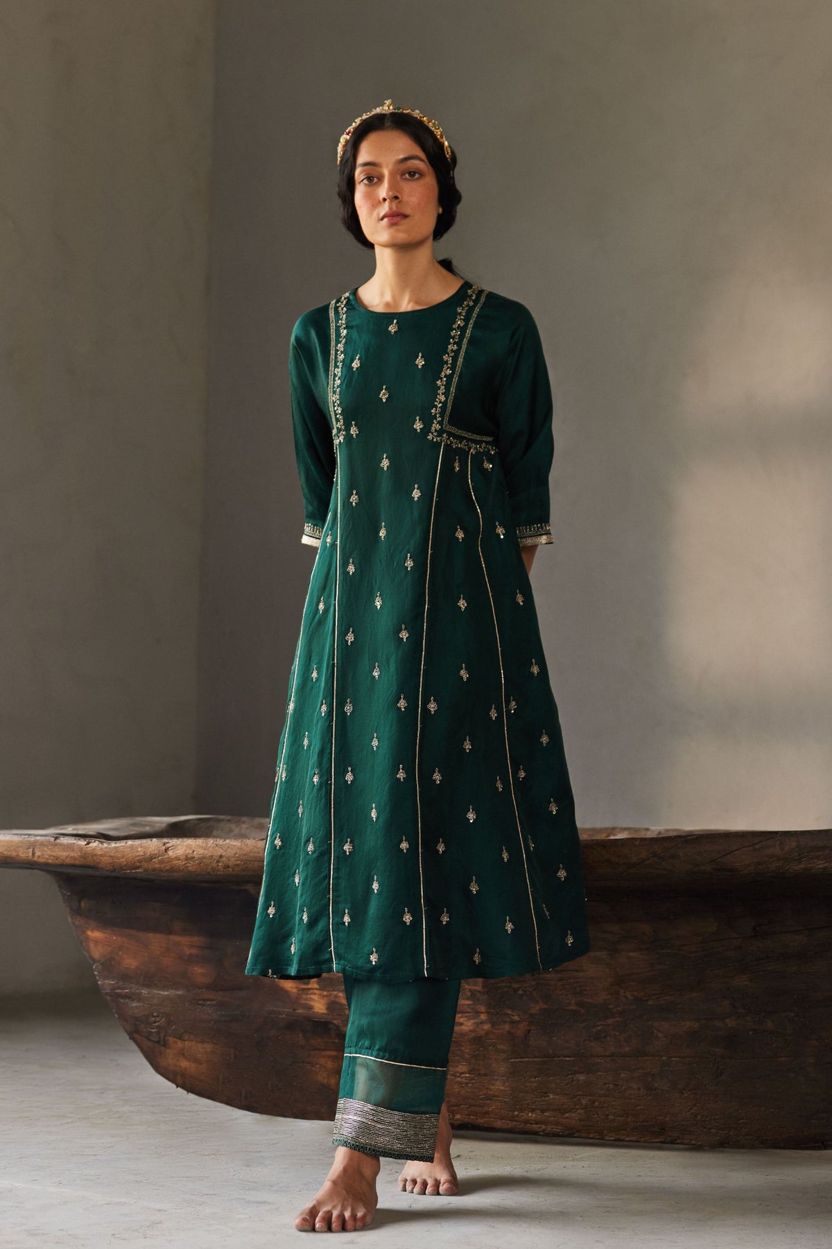 Forest Green Kurta Set