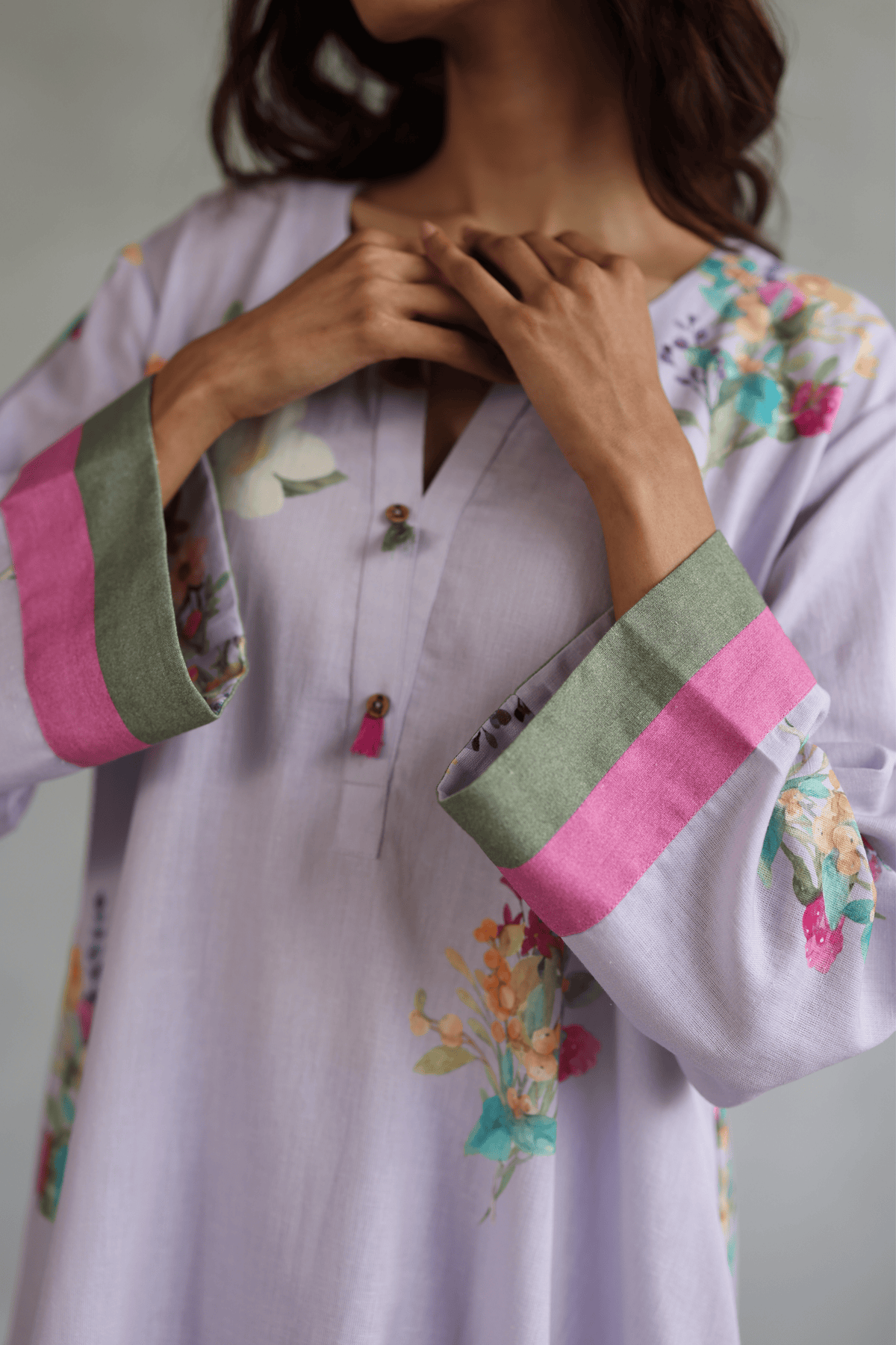 Plum Blossom Tunic Set