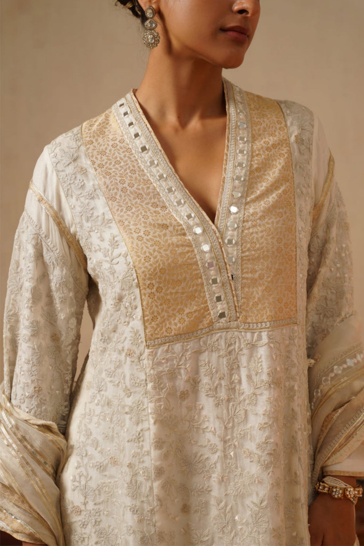 Ivory Tone A Line Kurta Set