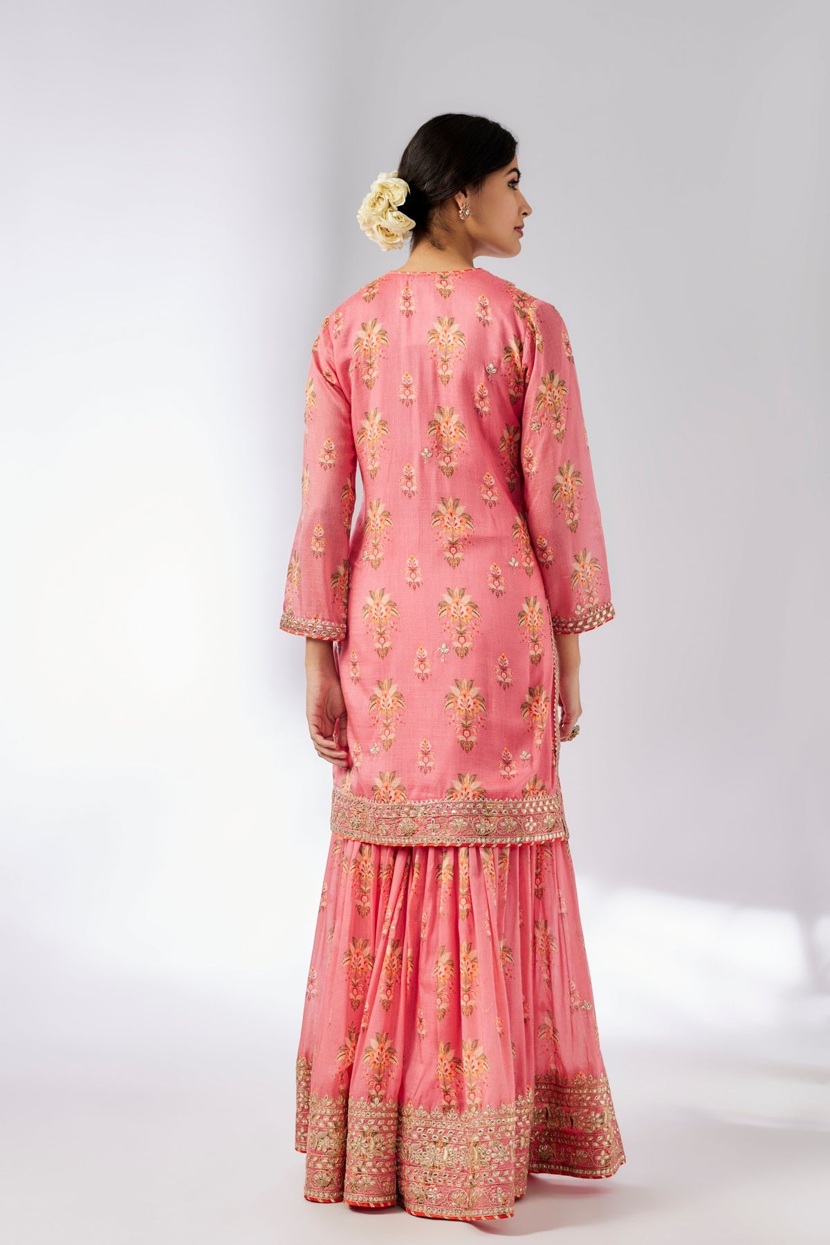 Pink Sadhna Sharara Set