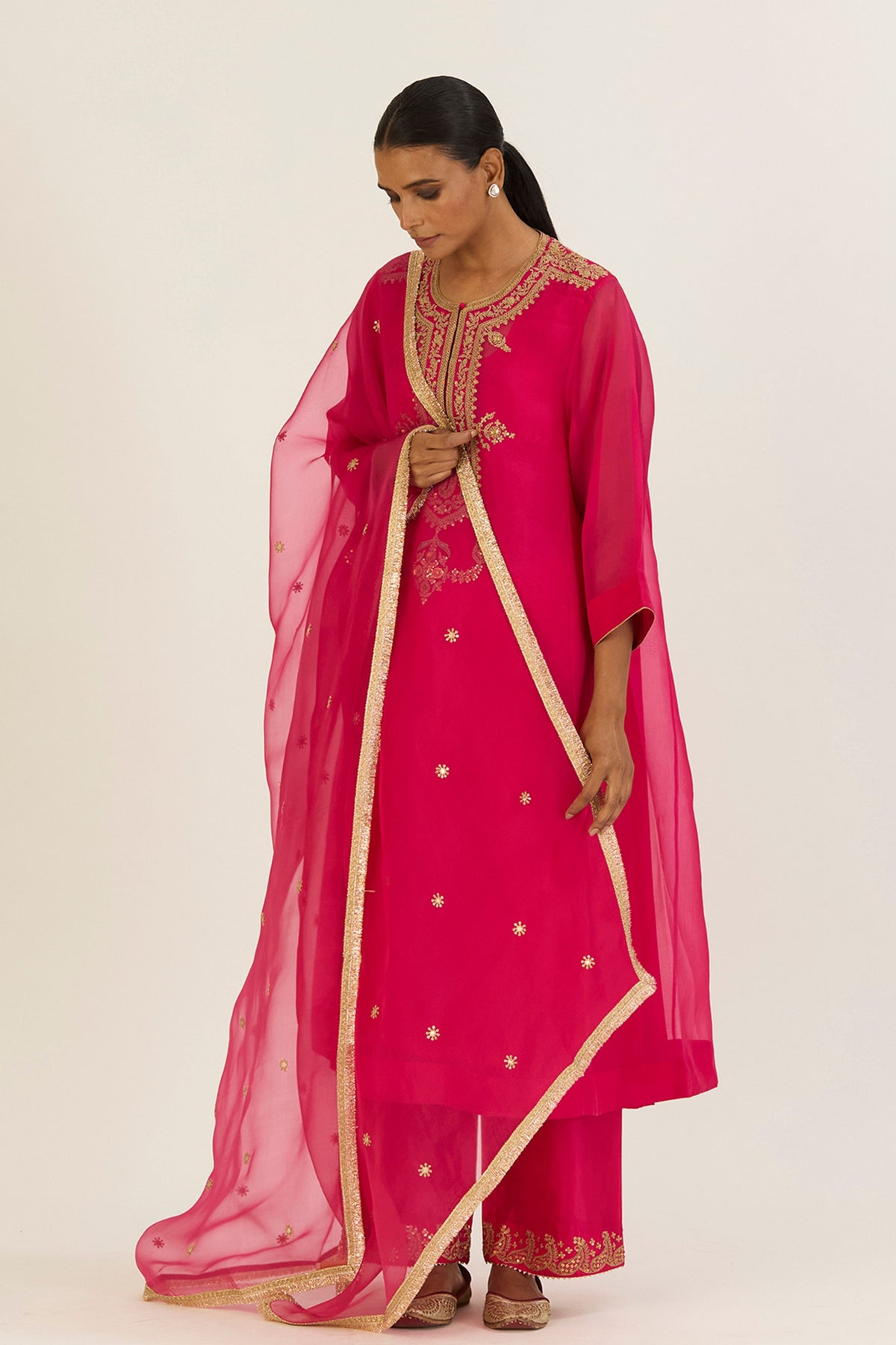 Nandita Fuschia Kurta &amp; Pants