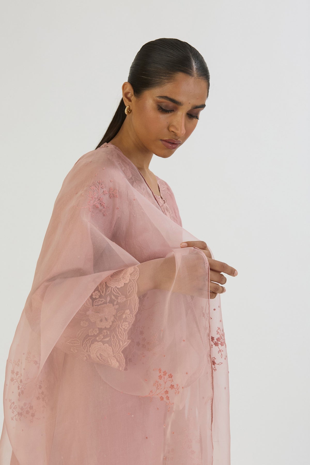 Pink Salmon Manya Dupatta