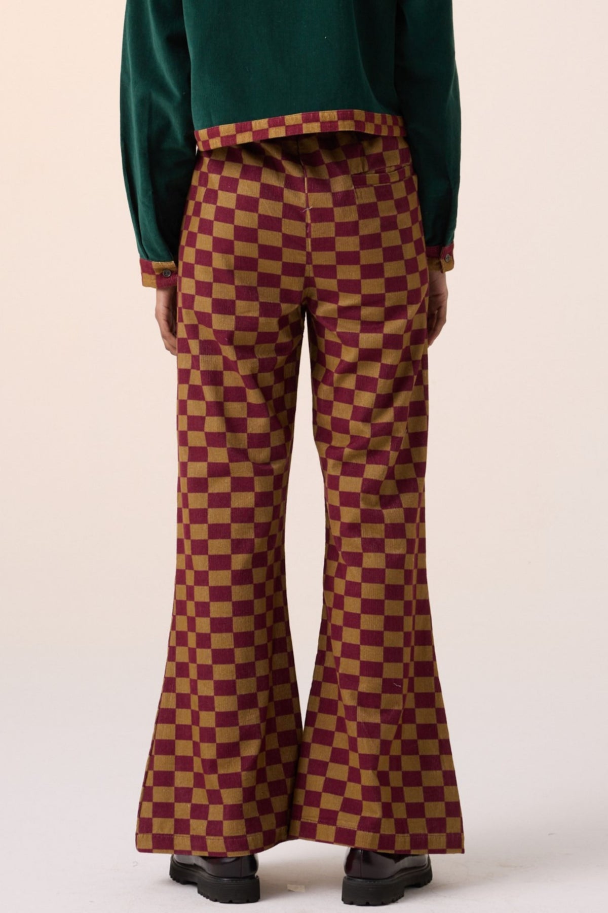 Olive Maroon 60&#39;s Pant