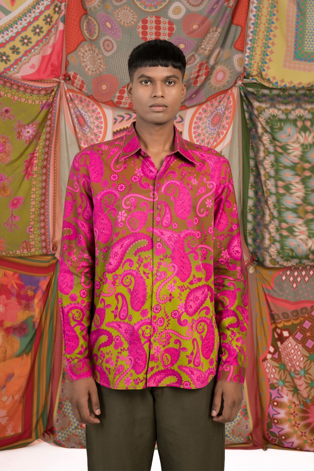 Ruby Pink Paisley Shirt