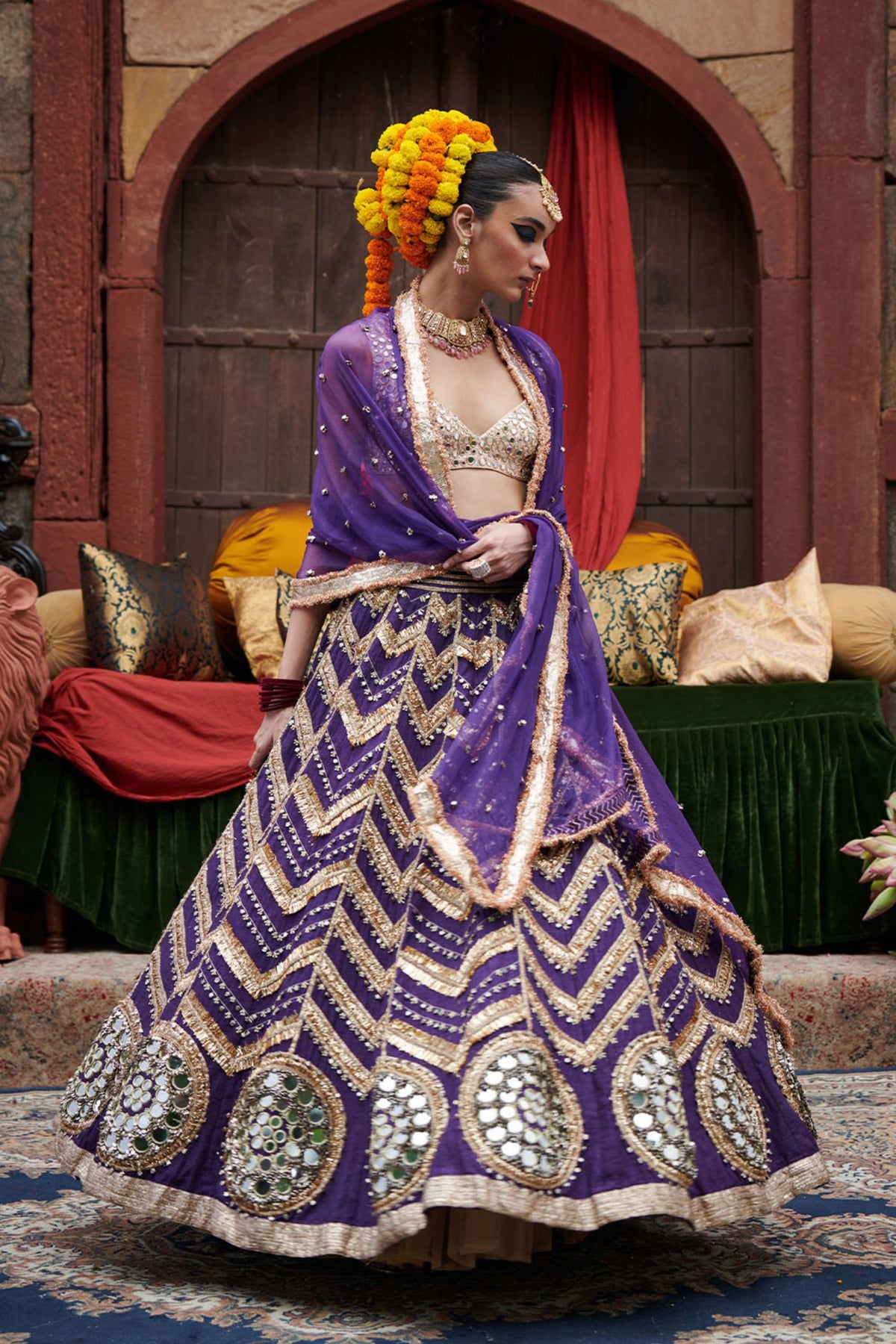 Ulfat Jamuni Lehenga Set