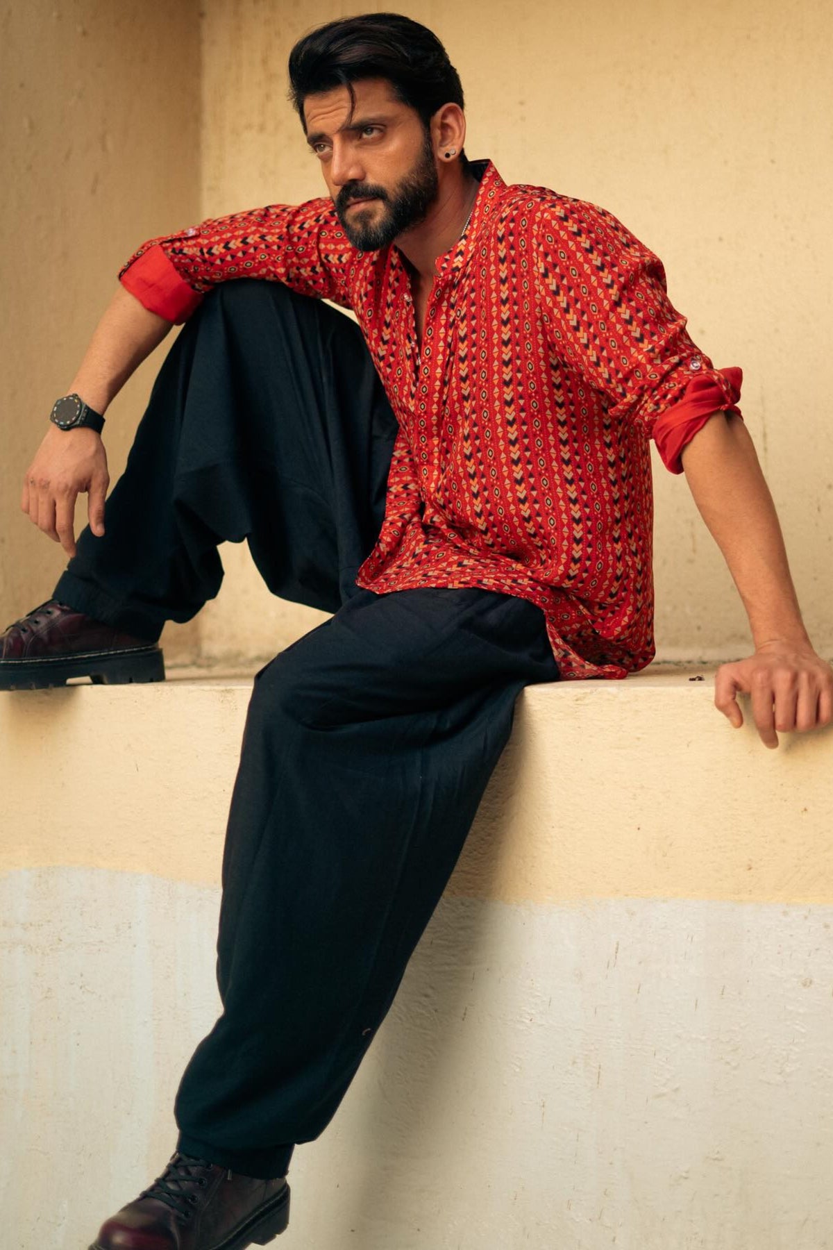 Zaheer Iqbal in SVA By Sonam and Paras Modi Menswear