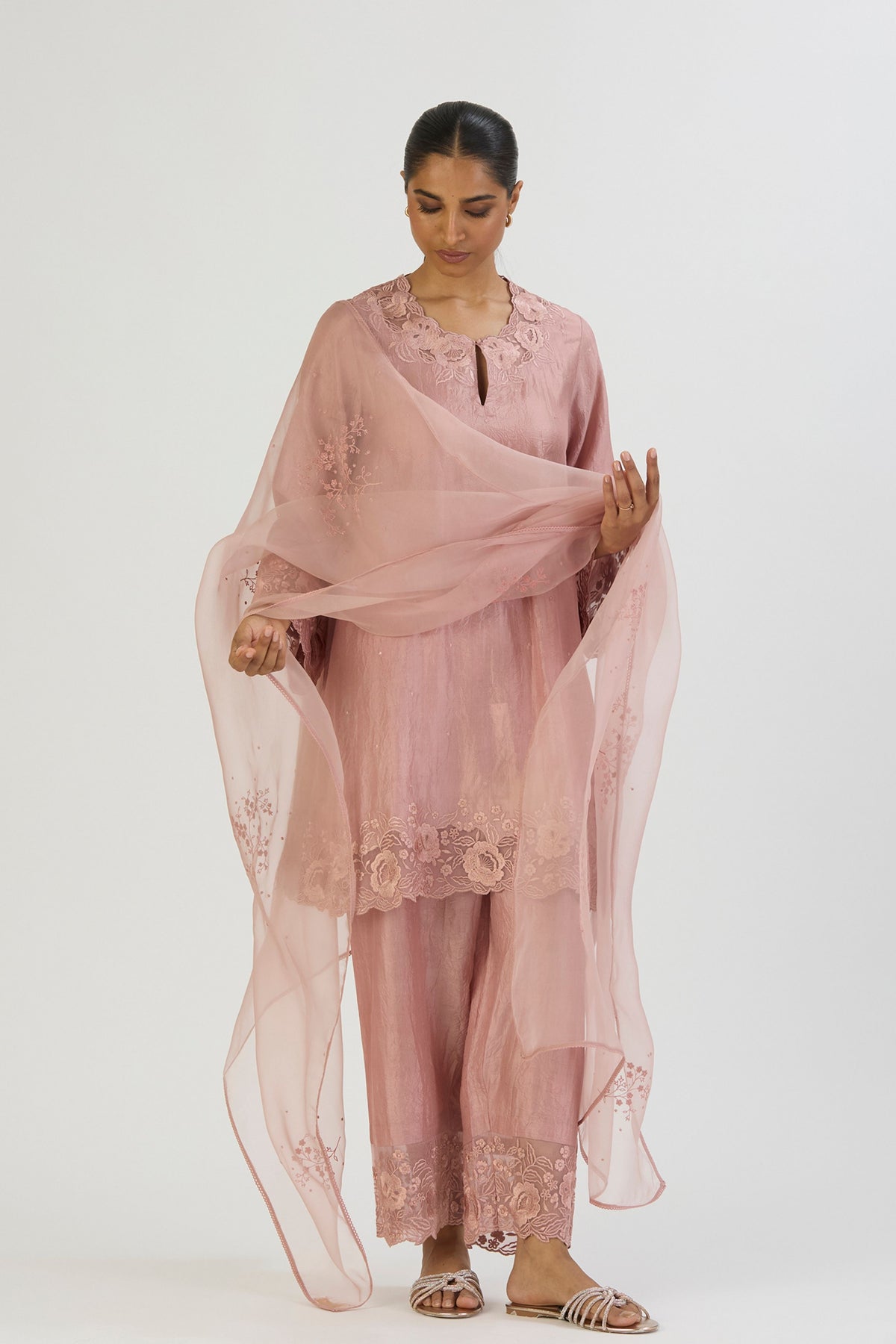 Pink Salmon Manya Dupatta