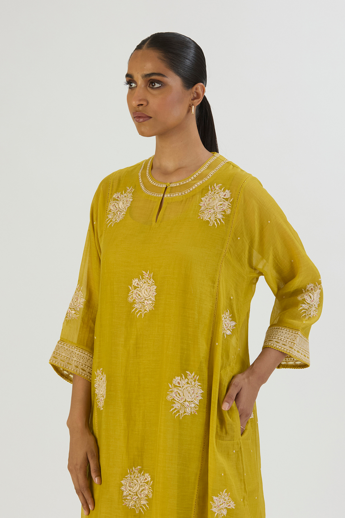 Lime Aadhya Kurta and Pant