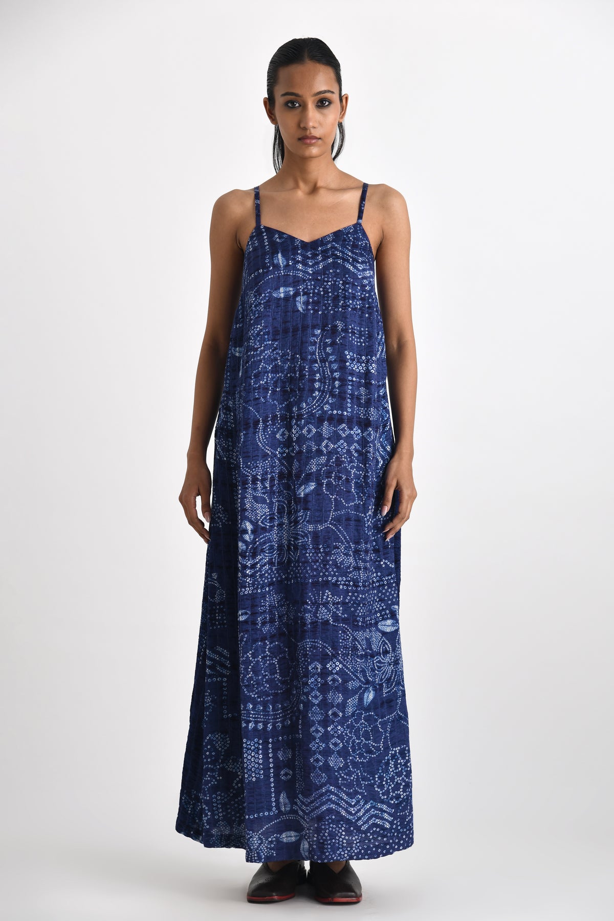 Imerose Printed Shibori Dress