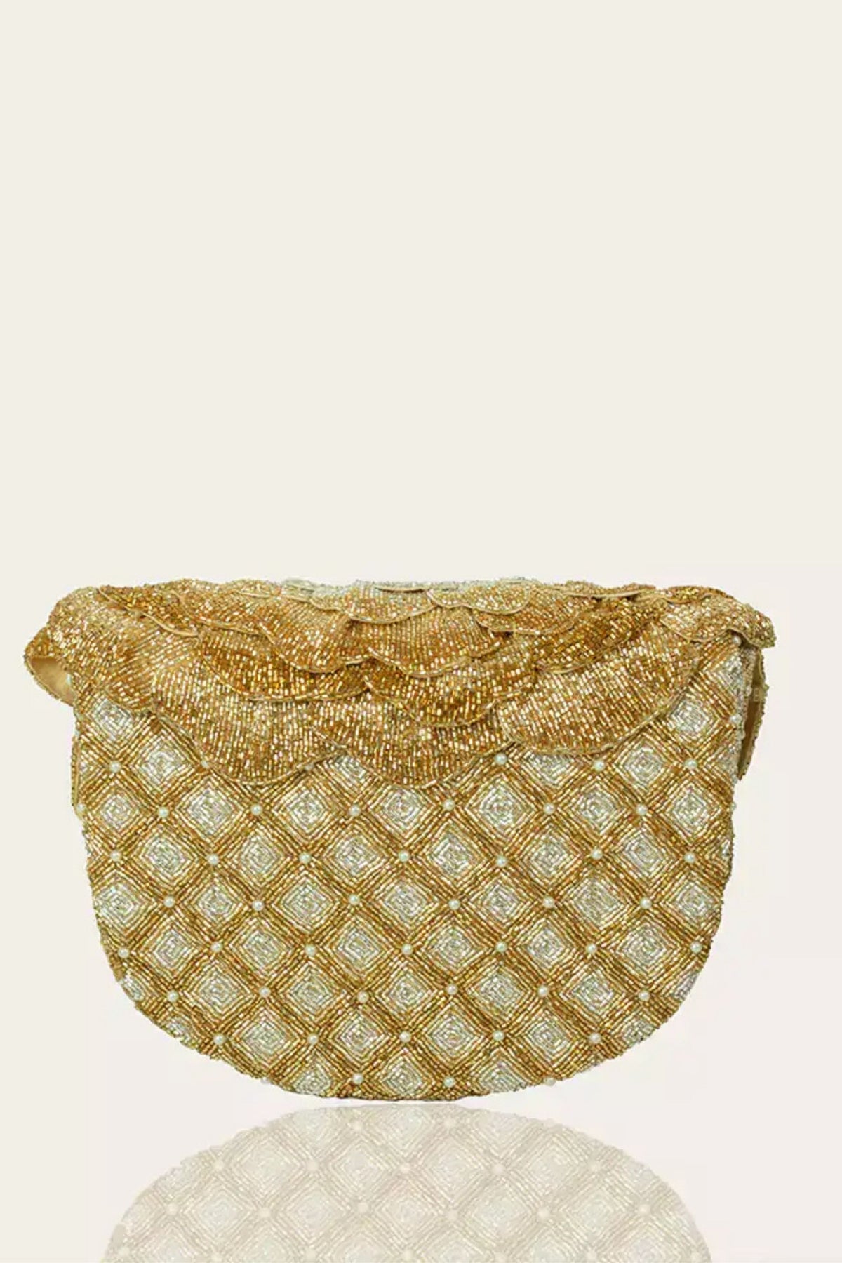 Coco Beaded Sling – Gold Silver