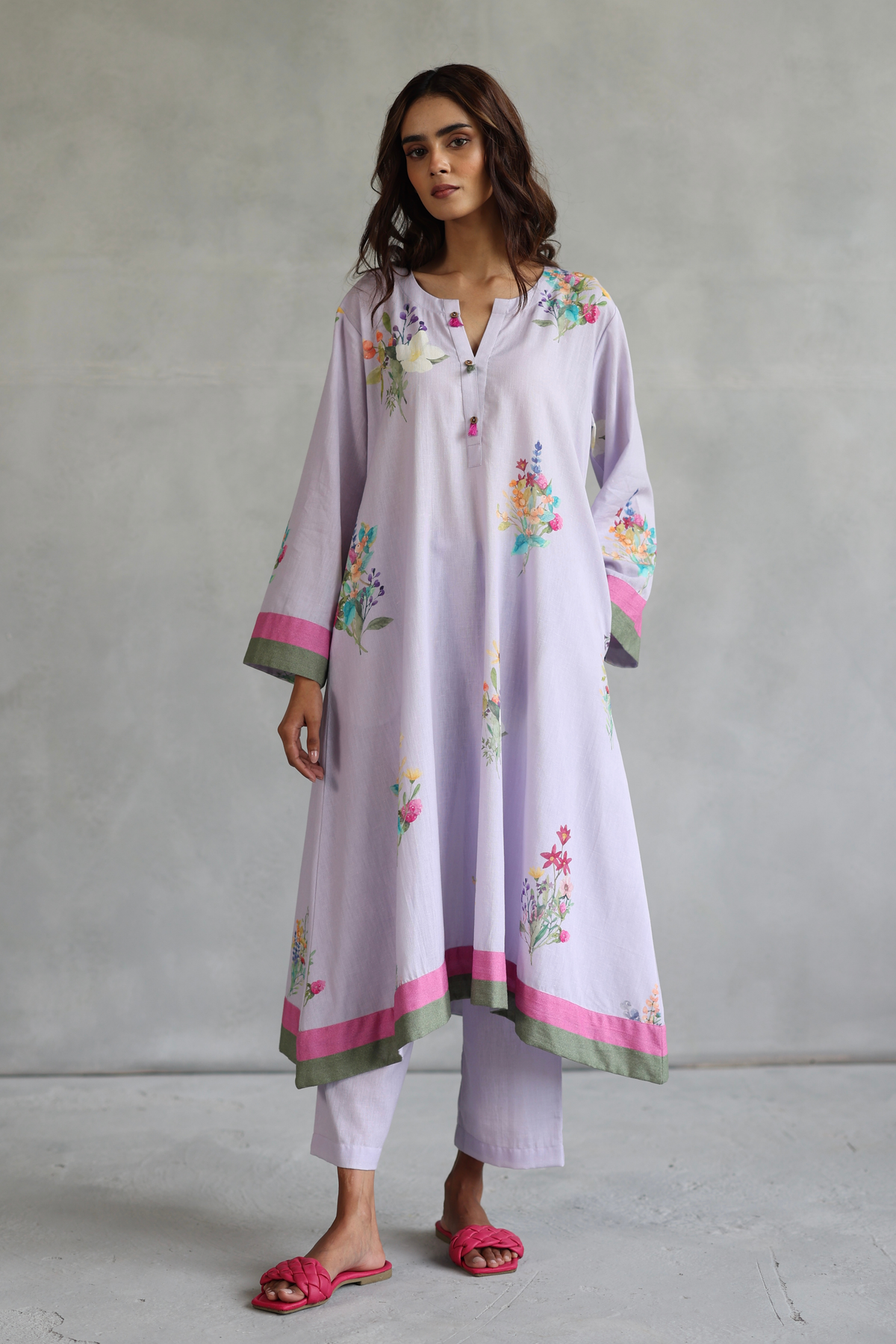 Plum Blossom Tunic Set