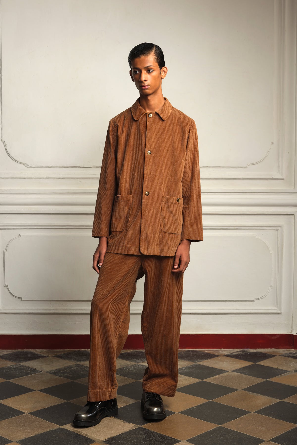 Corduroy jacket with trousers