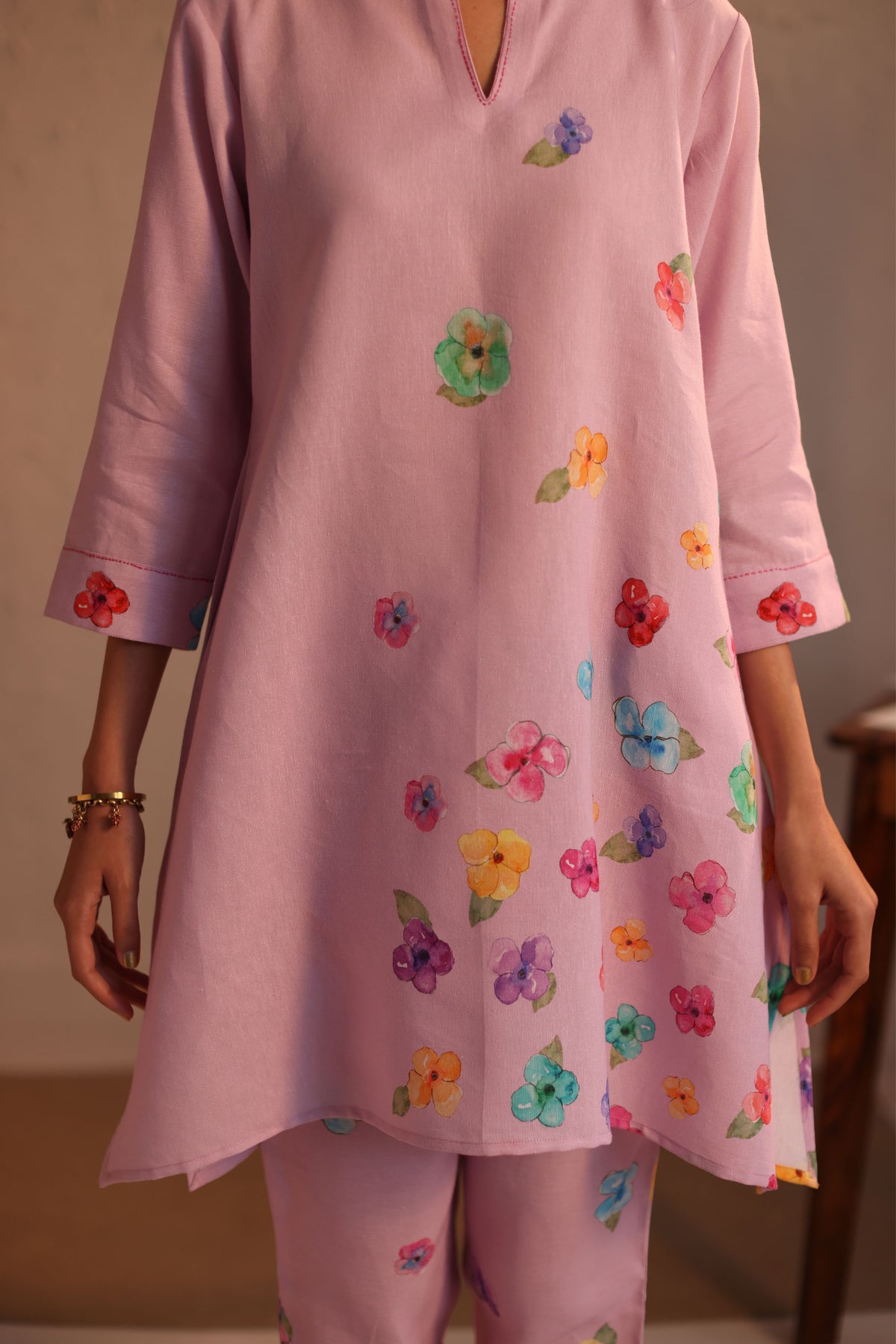 Limoncello Pink Kurta