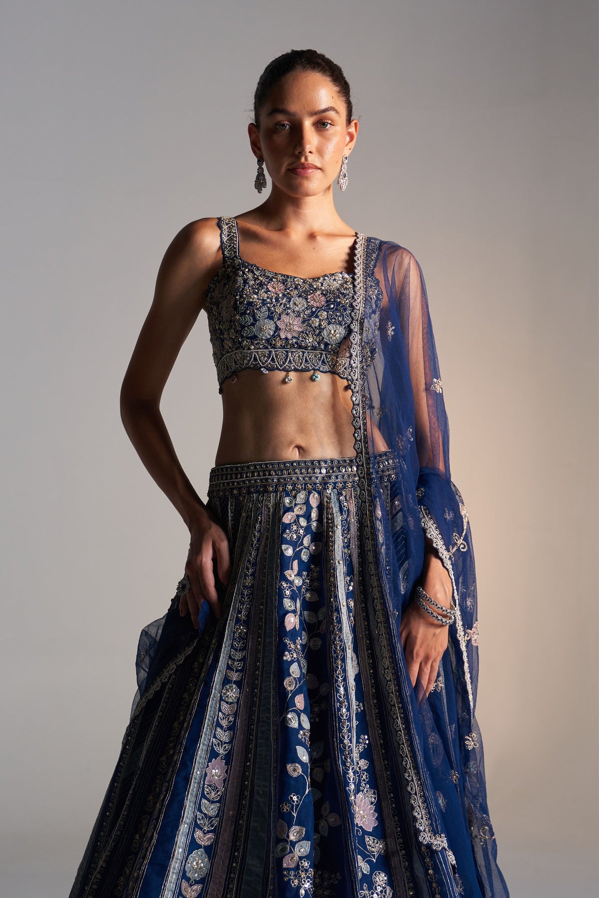 Midnight Blue Lehenga Set