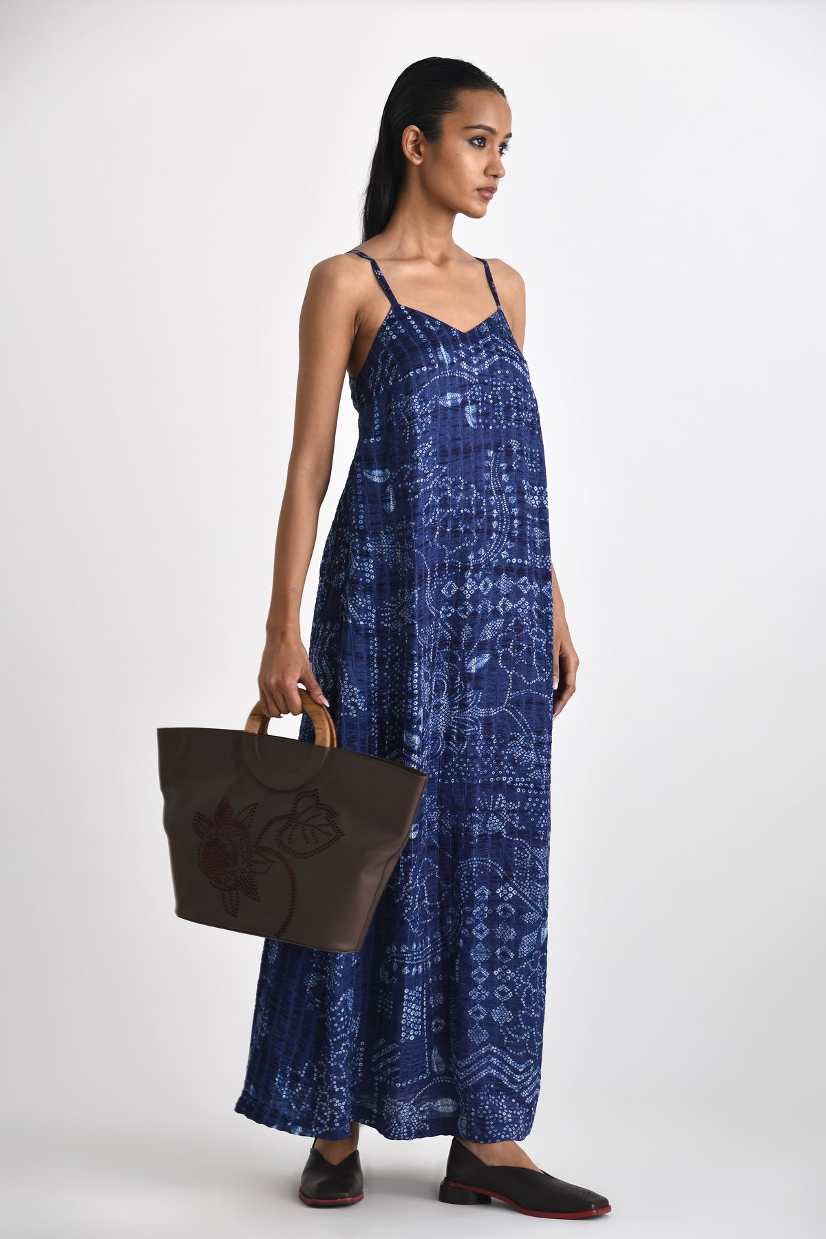 Imerose Printed Shibori Dress