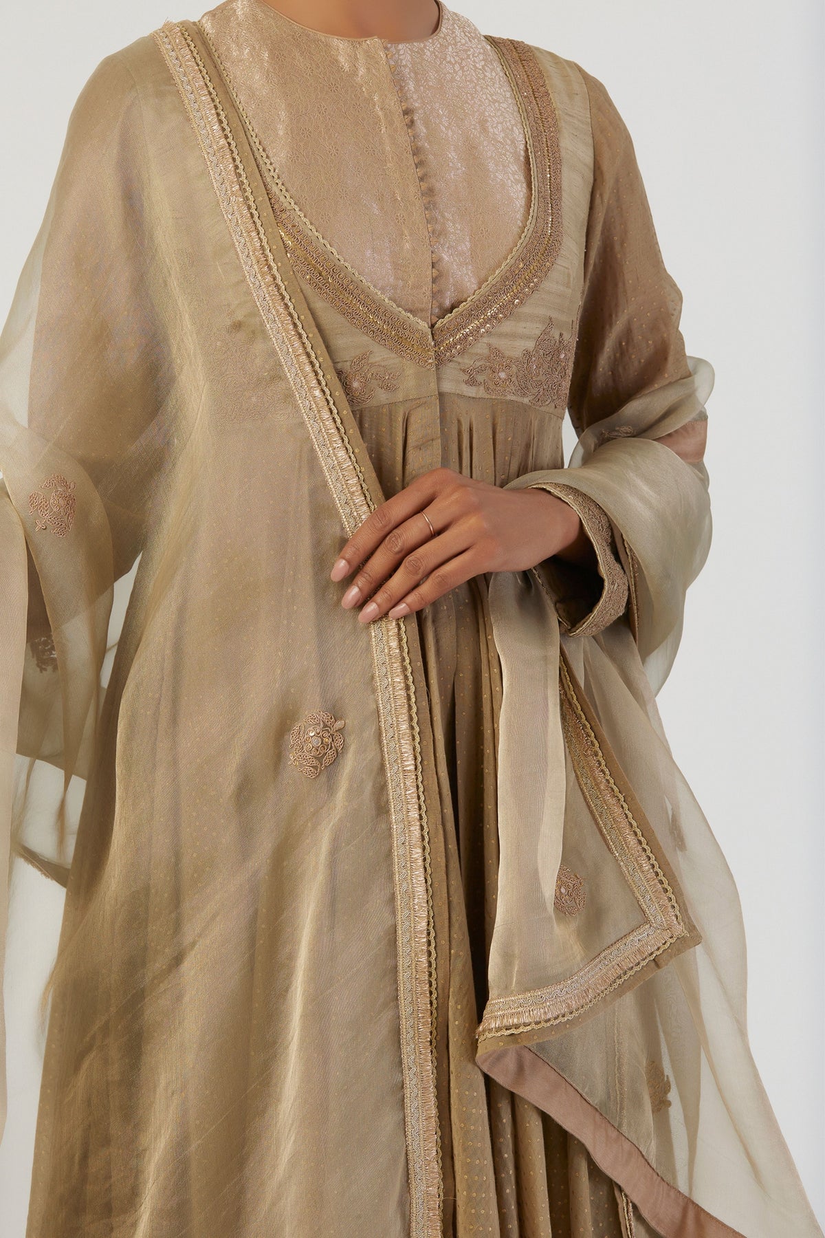 Farah Beige Anarkali