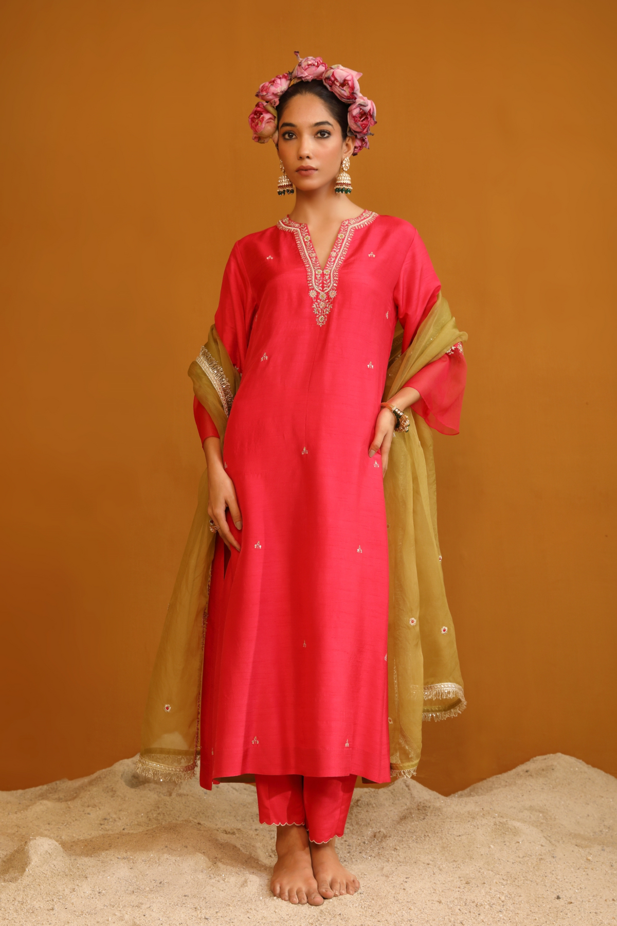 Shehnaz Pink Kurta Set