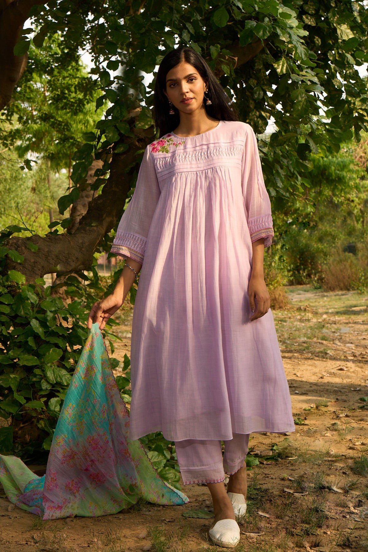 Delicate Pleats Kurta Set