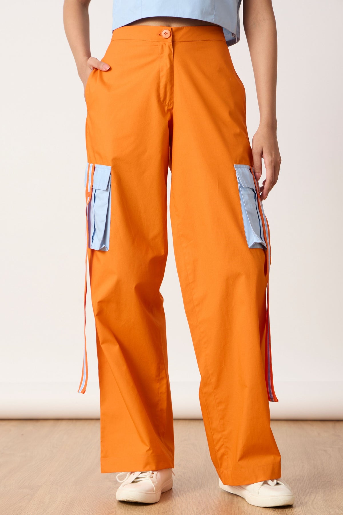 Jayden Mandarin Orange Cargo Pant