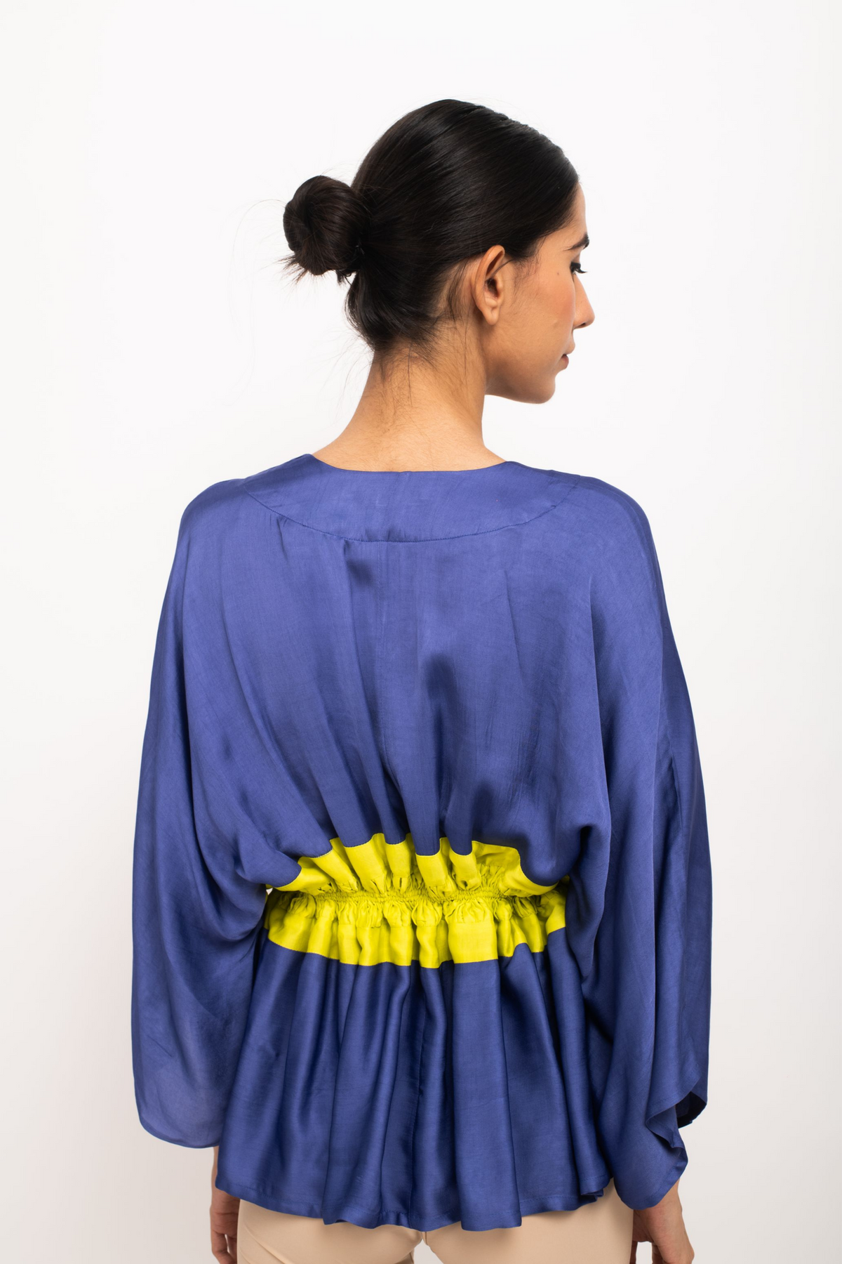 Blue and Neon Short Cape