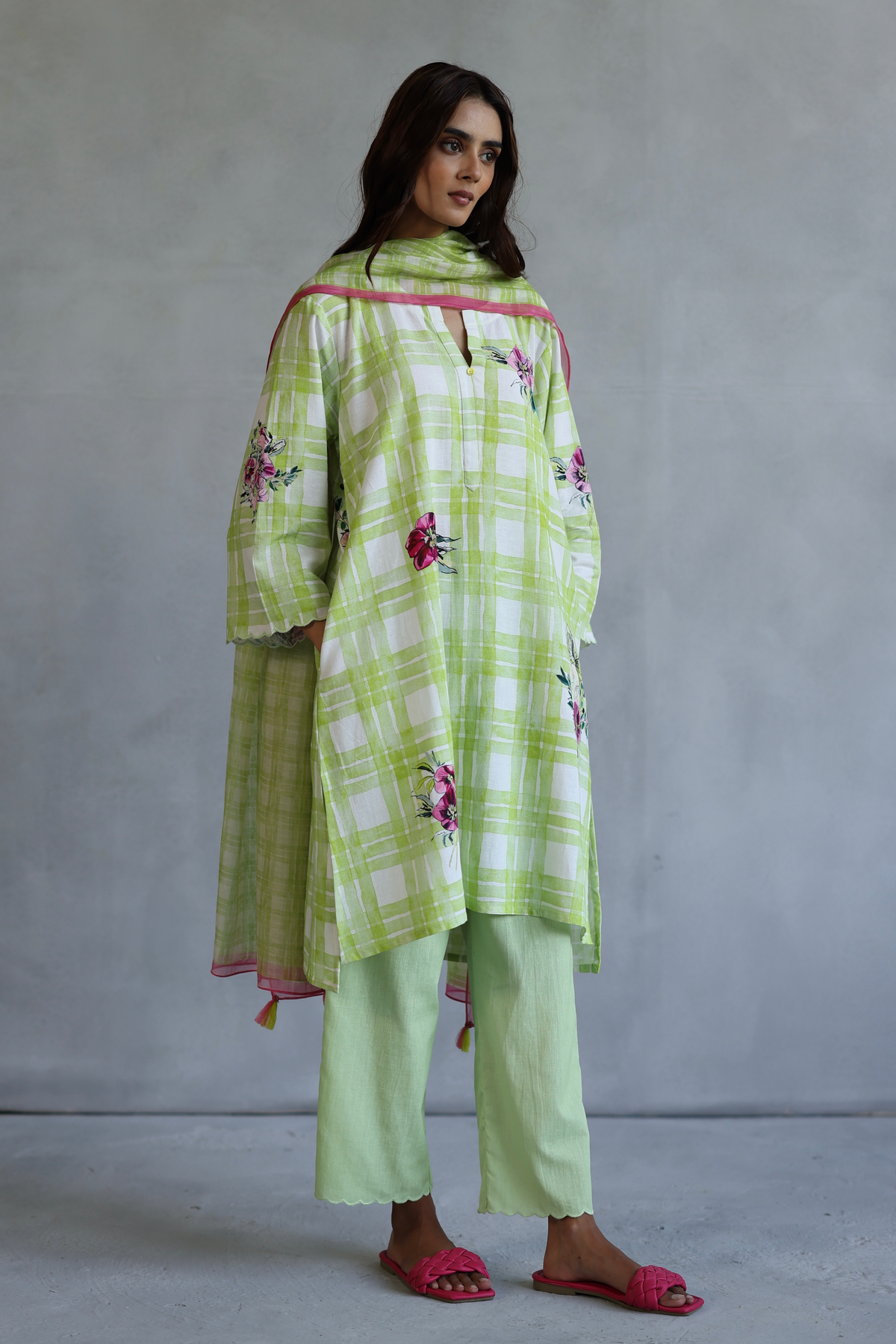 Lime Green Icecream Tunic Set